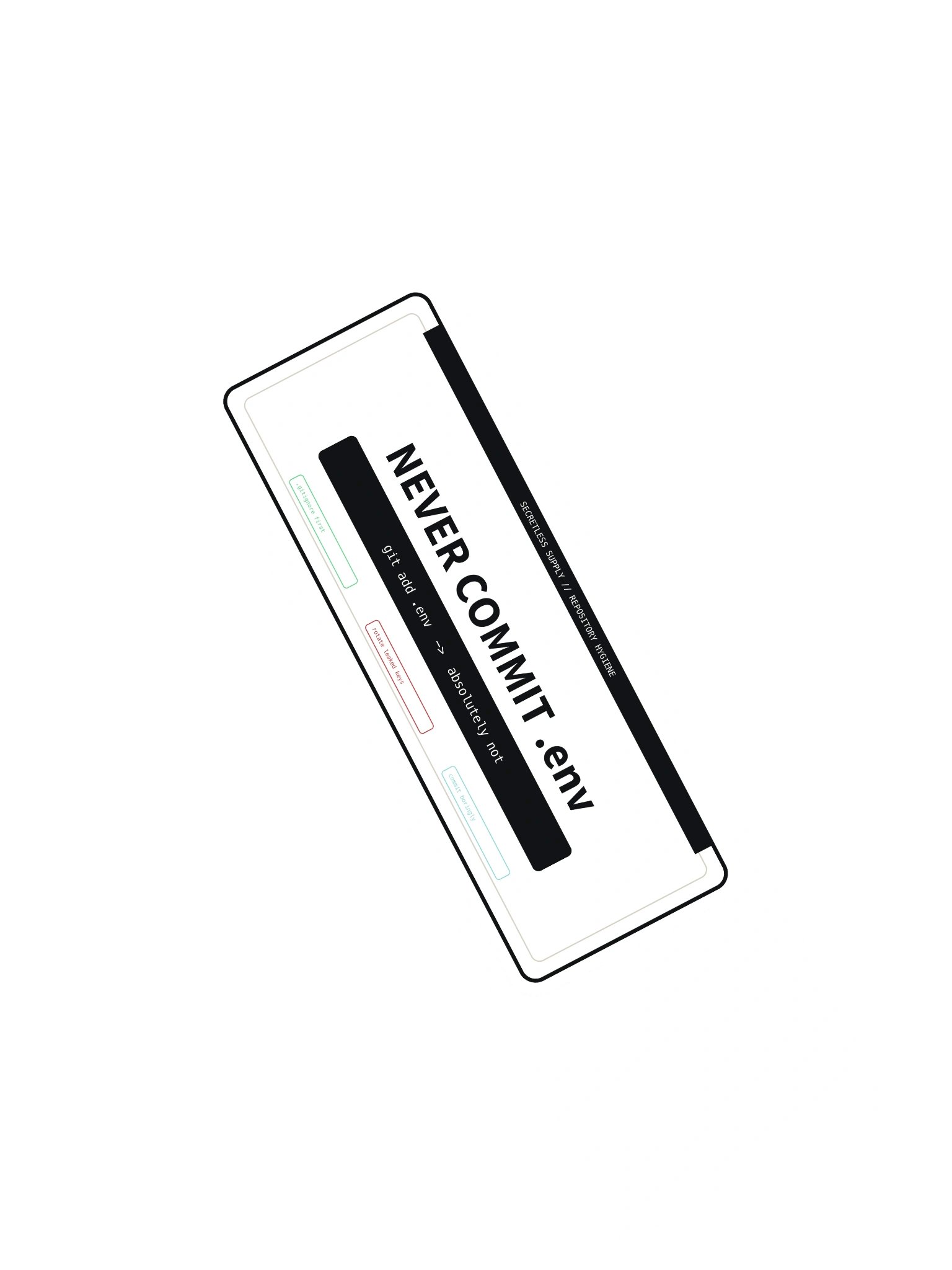Never Commit .env Sticker product image (2)