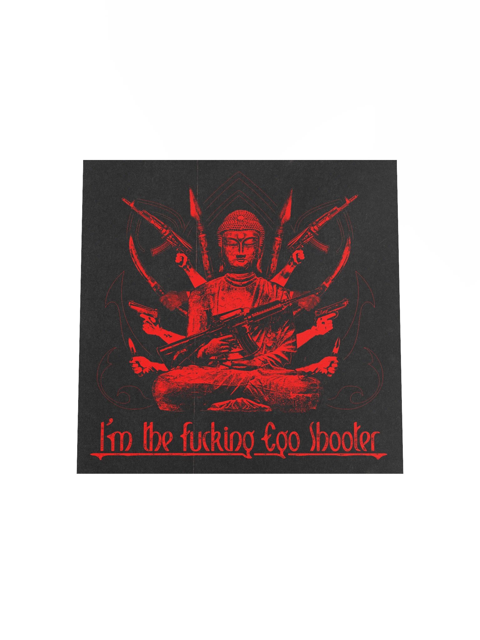 "BAD BUDDHA" POSTER RED product image (17)