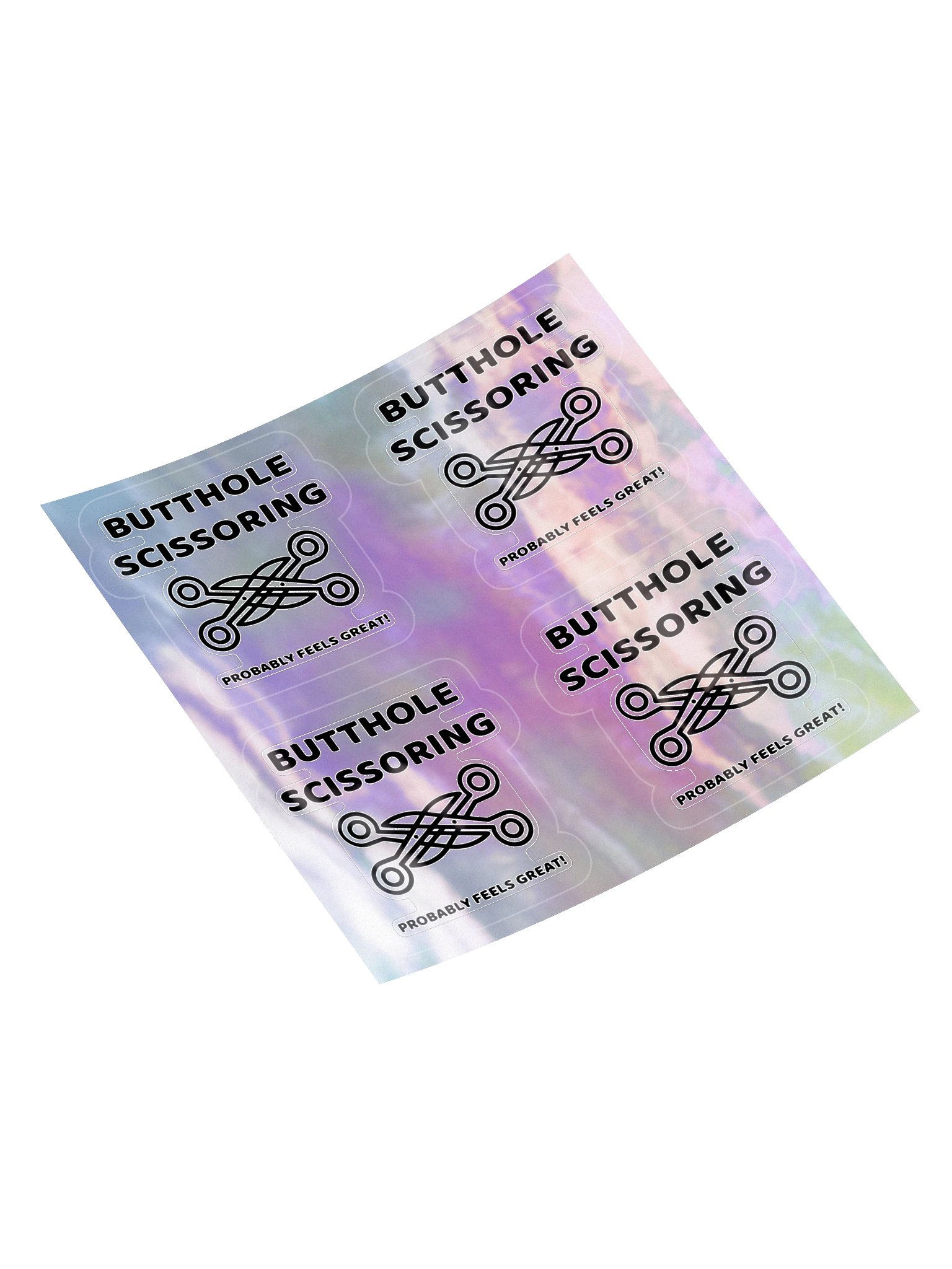 Butthole Scissoring — Holographic Four-Up Sheet product image (4)