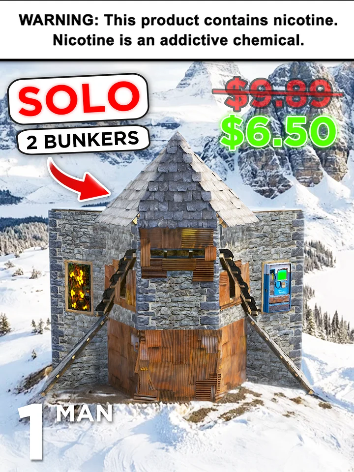 MENTHOL | 1 Man | Dual Bunker SOLO Base Design (2x1) product image (1)