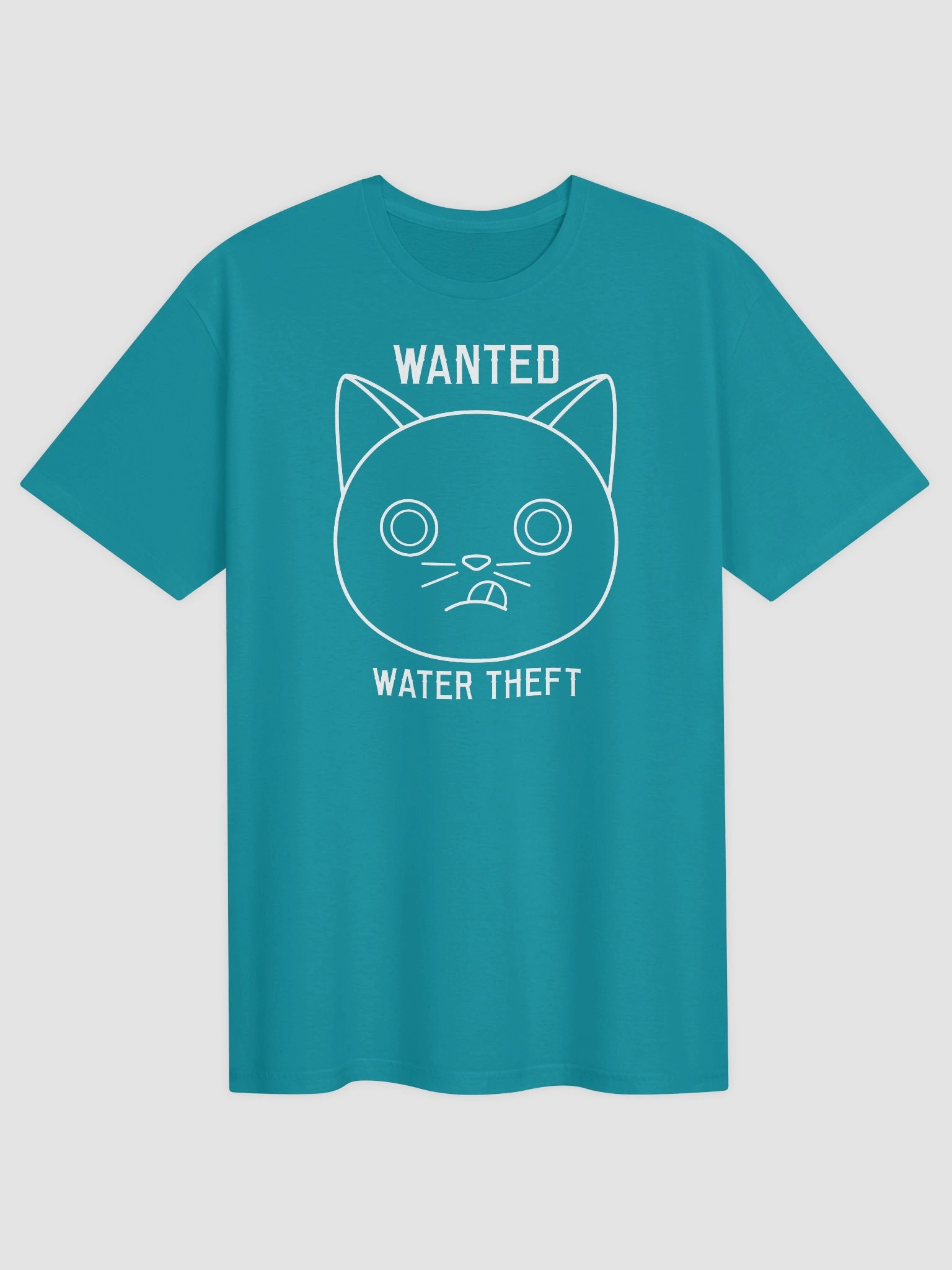 Wanted (Water Theft - White Print) - Unisex Adult Super Soft Lightweight T-shirt product image (1)