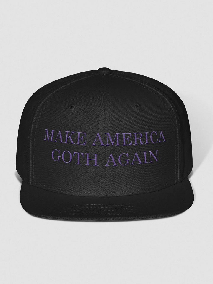 Make America Goth Again Embroidered Snapback - Purple product image (1)