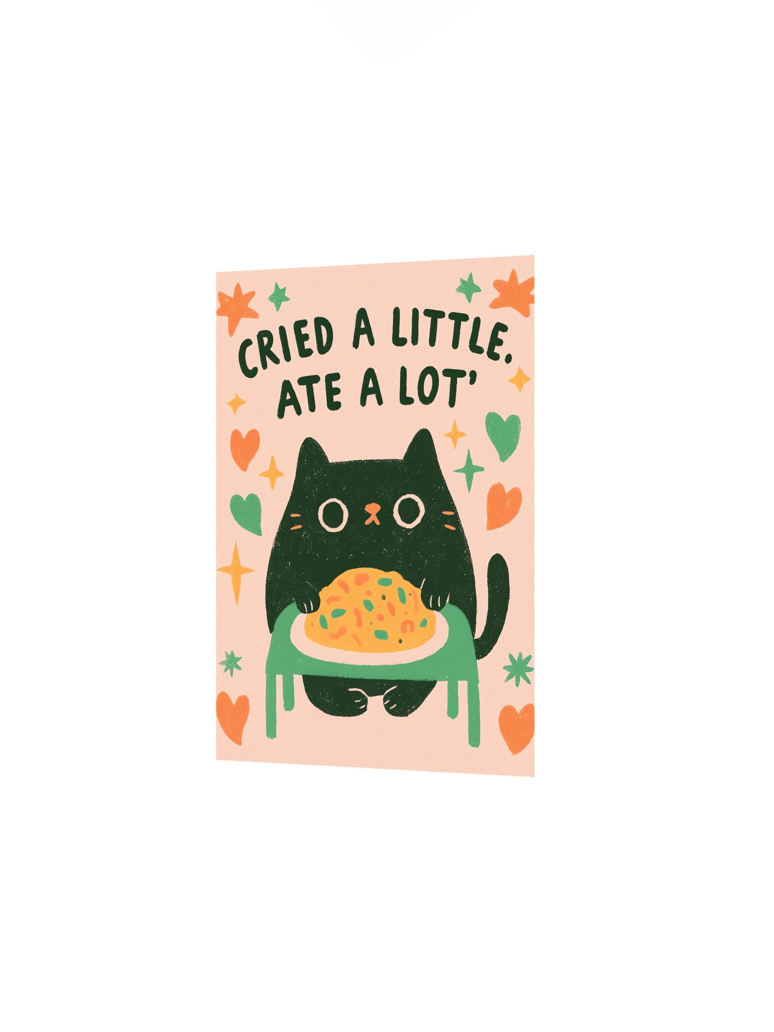 Cried a Little, Ate a Lot Cat Poster product image (6)