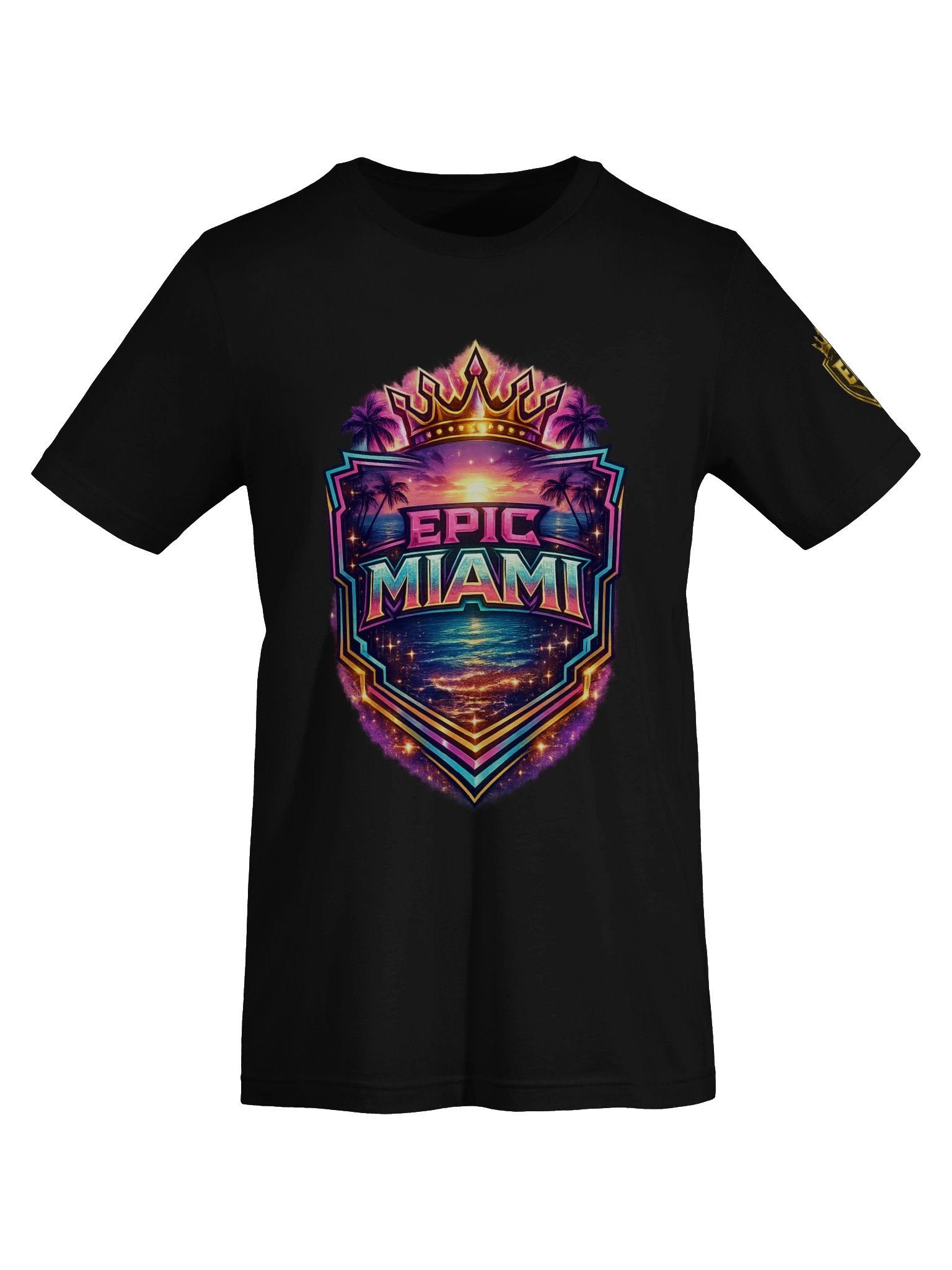 TITLE Epic Miami Crown Series Tee – Aqua & Black | EPICGatorsTV Location Collection product image (14)