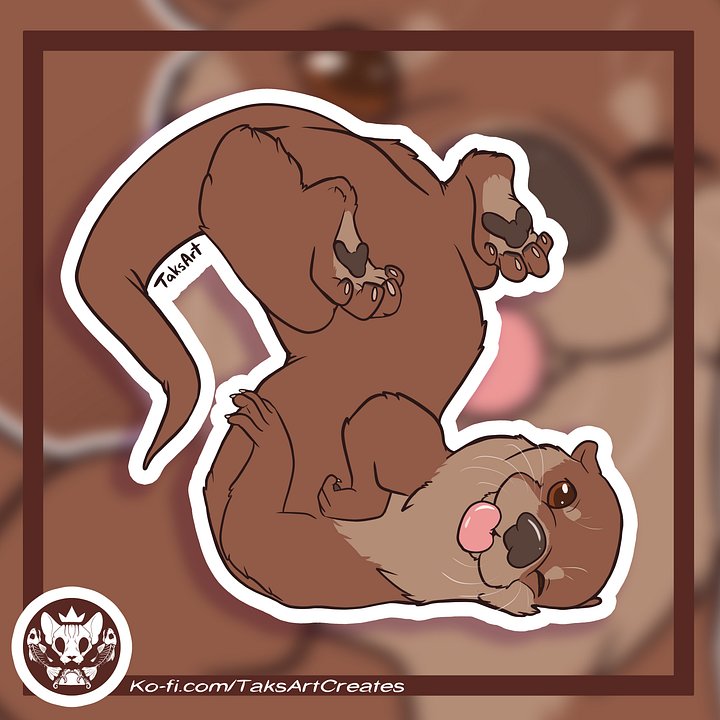 North American River Otter - Vinyl Sticker product image (1)