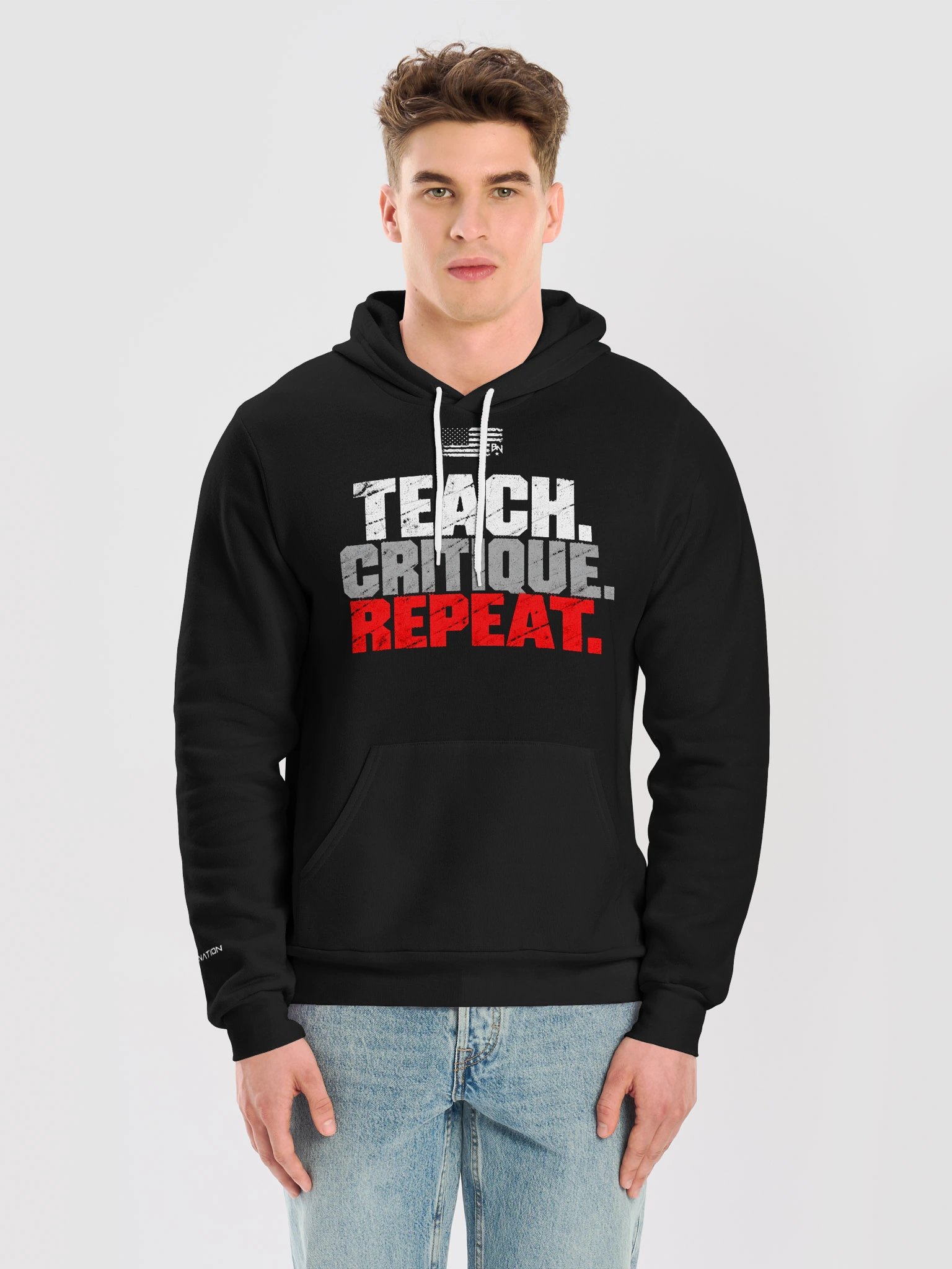 Teach. Critique. Repeat. | Performance Hoodie product image (5)