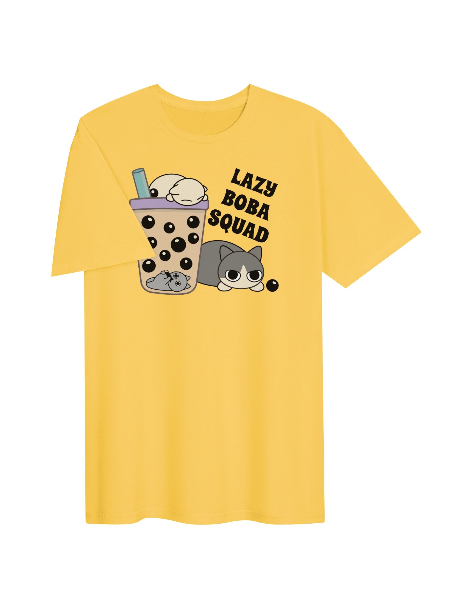 Boba Cat - Unisex Adult Super Soft Lightweight T-shirt product image (2)