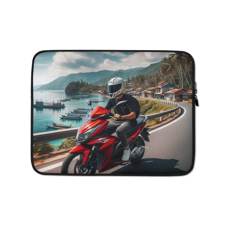 Coastal Commute Laptop Sleeve | AI Design product image (1)