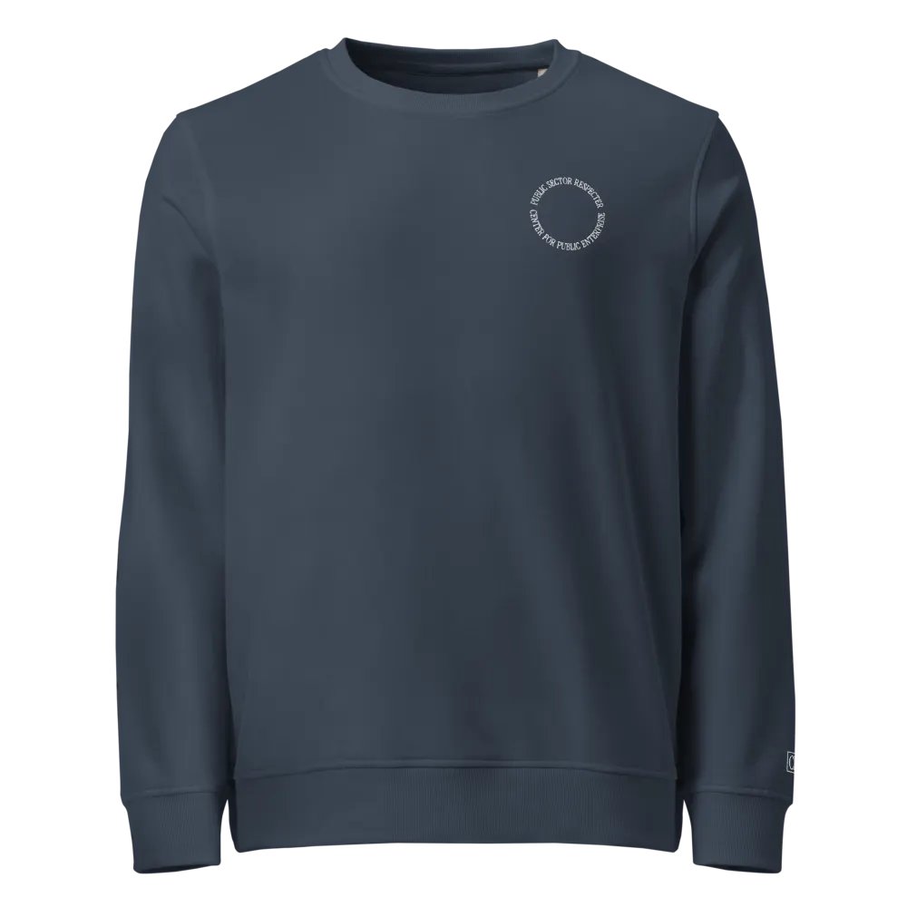 Embroidered Circle Crewneck (Navy) product image (6)
