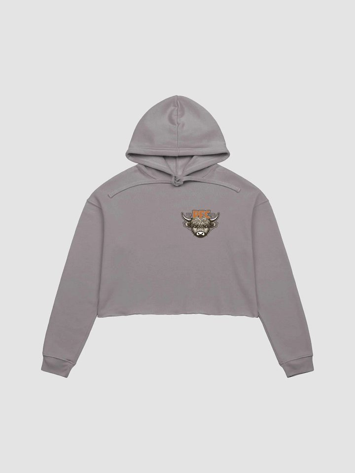 Highland Cow Fleece Crop Hoodie product image (14)