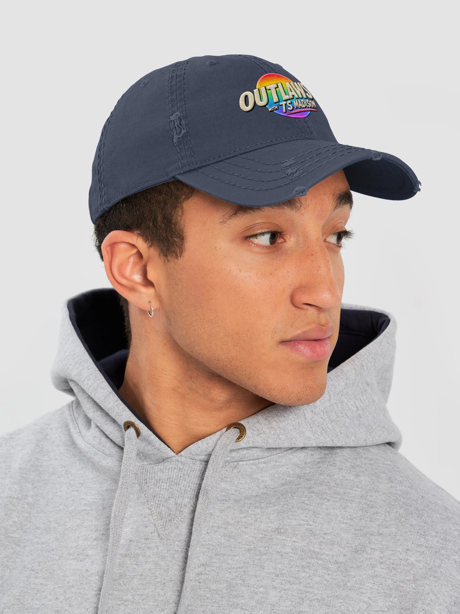 Atlanta Pride Edition Outlaws Embroidered Distressed Hat product image (7)