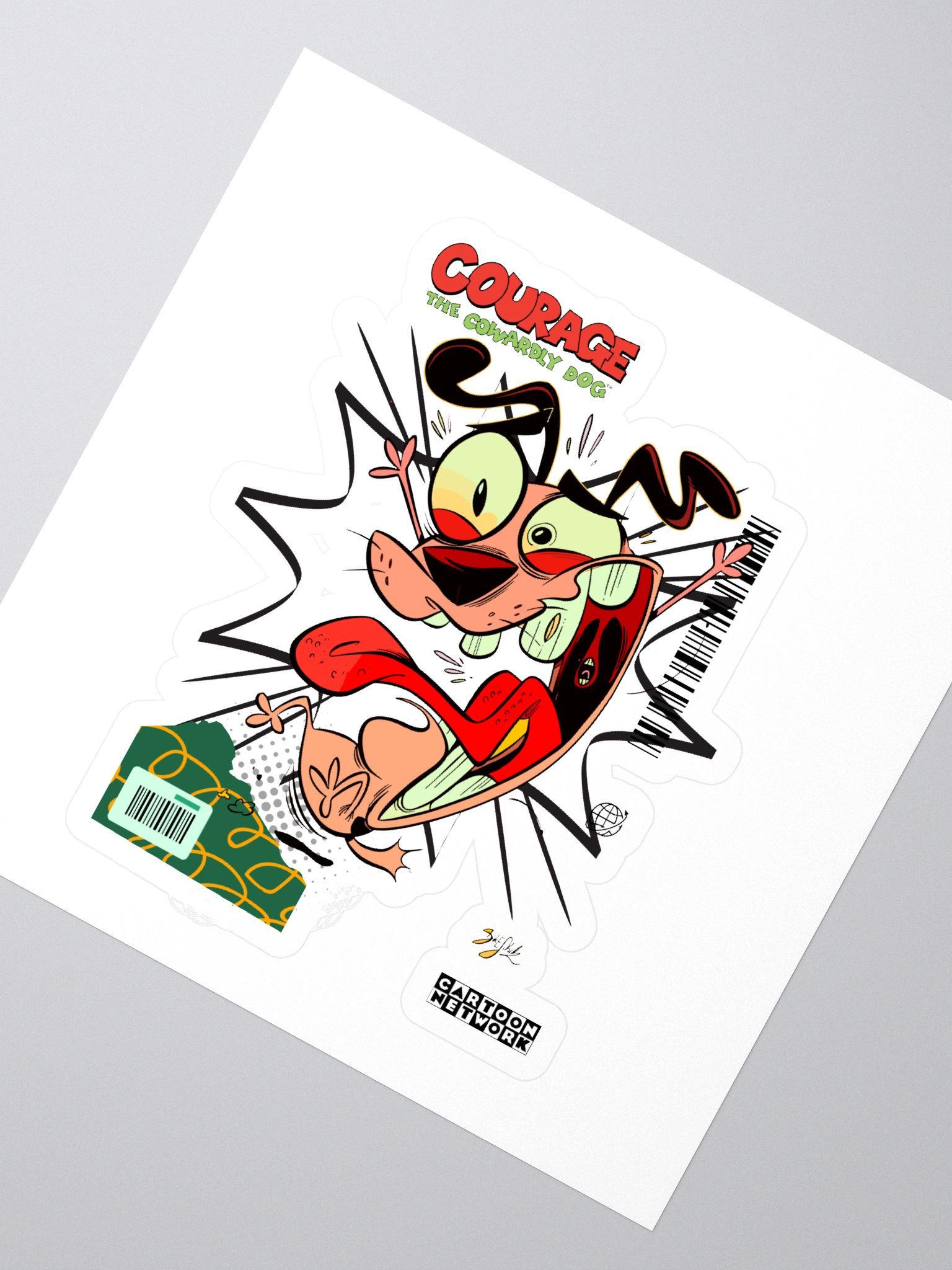 Courage the Cowardly Dog Cartoon Sticker Set product image (2)