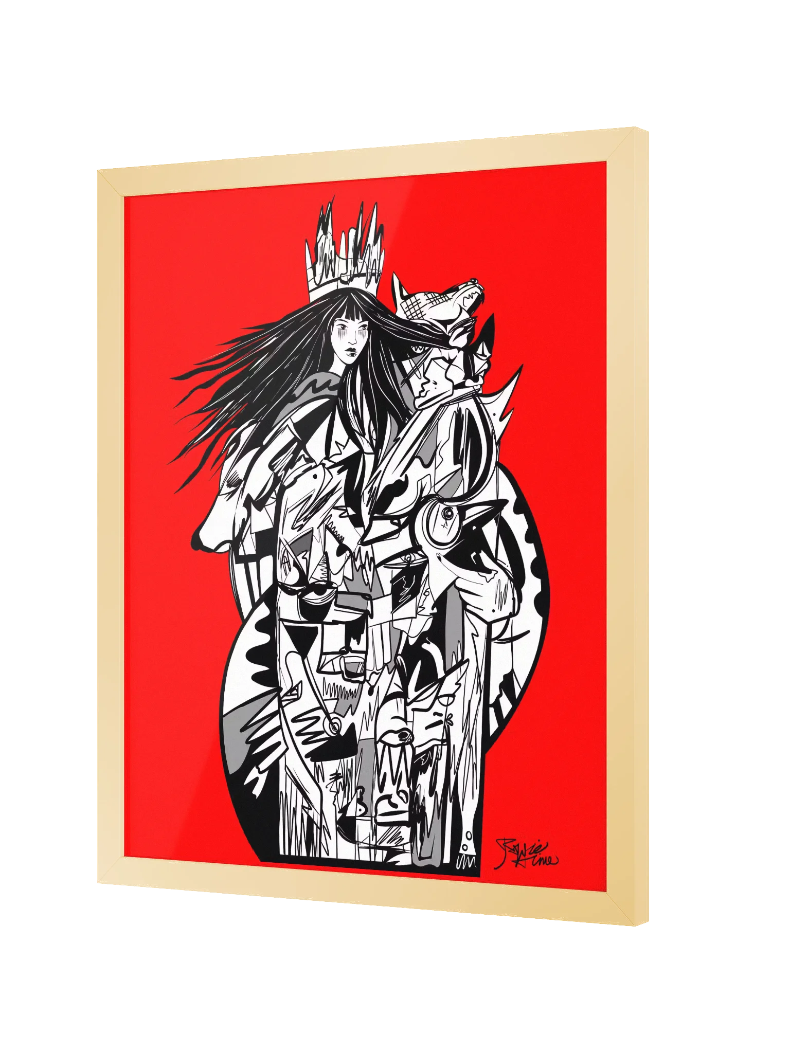 Framed Poster Wall Art: Avara, the Many Voiced Guardian product image (2)