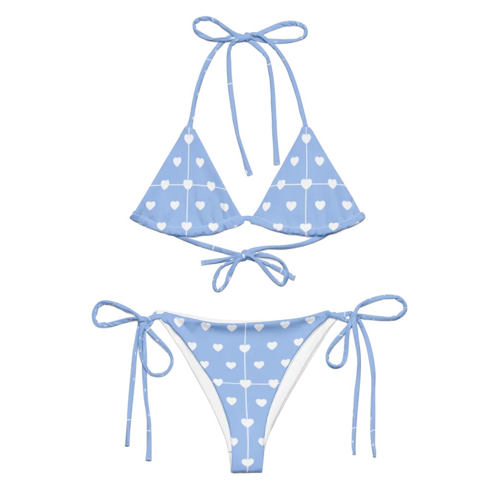 Pastel Heart Seamless Pattern String Bikini - v4 product image (7)