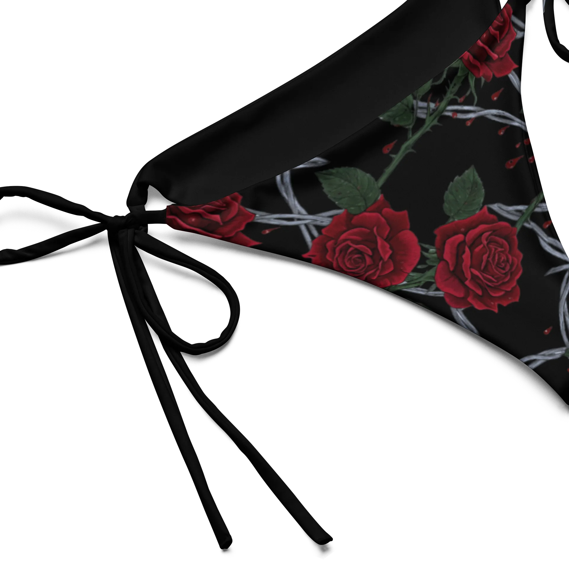 Colored Barbed Wire & Roses String Bikini Bottoms product image (2)