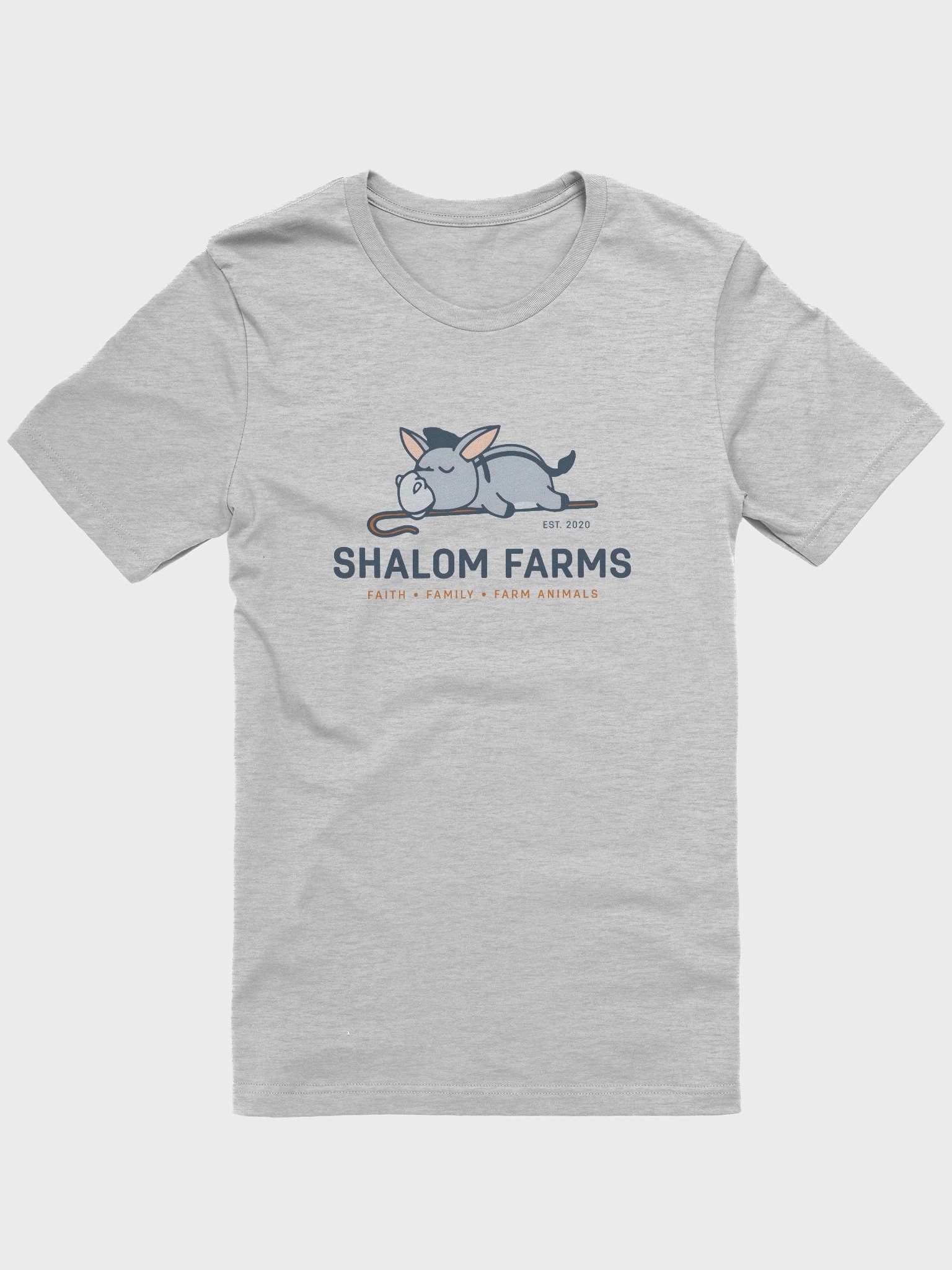 "Shalom Farms" Logo Tee - Athletic Heather product image (1)