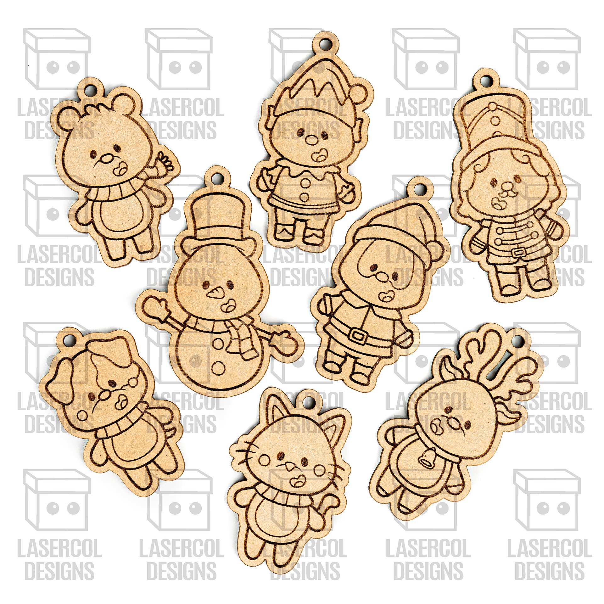 Christmas Ornaments - Laser Cut Files product image (4)