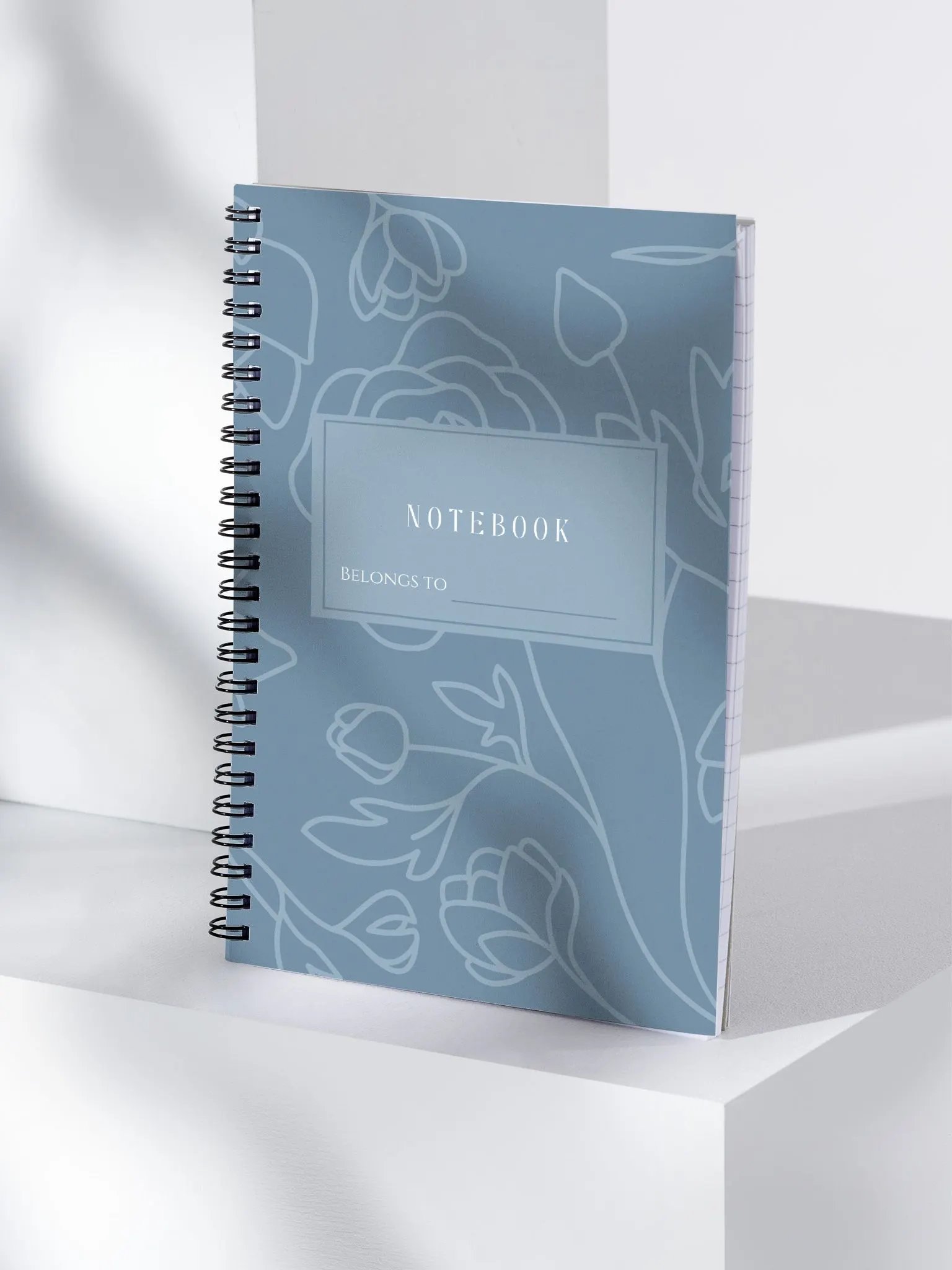 Blue Floral Notebook product image (4)