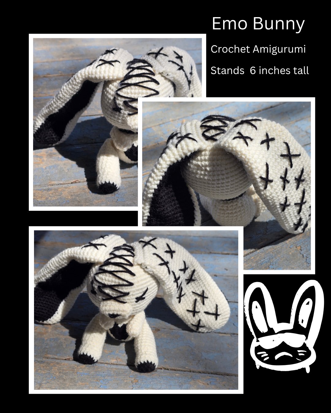 Emo Bunny Plushie 🐑 product image (1)