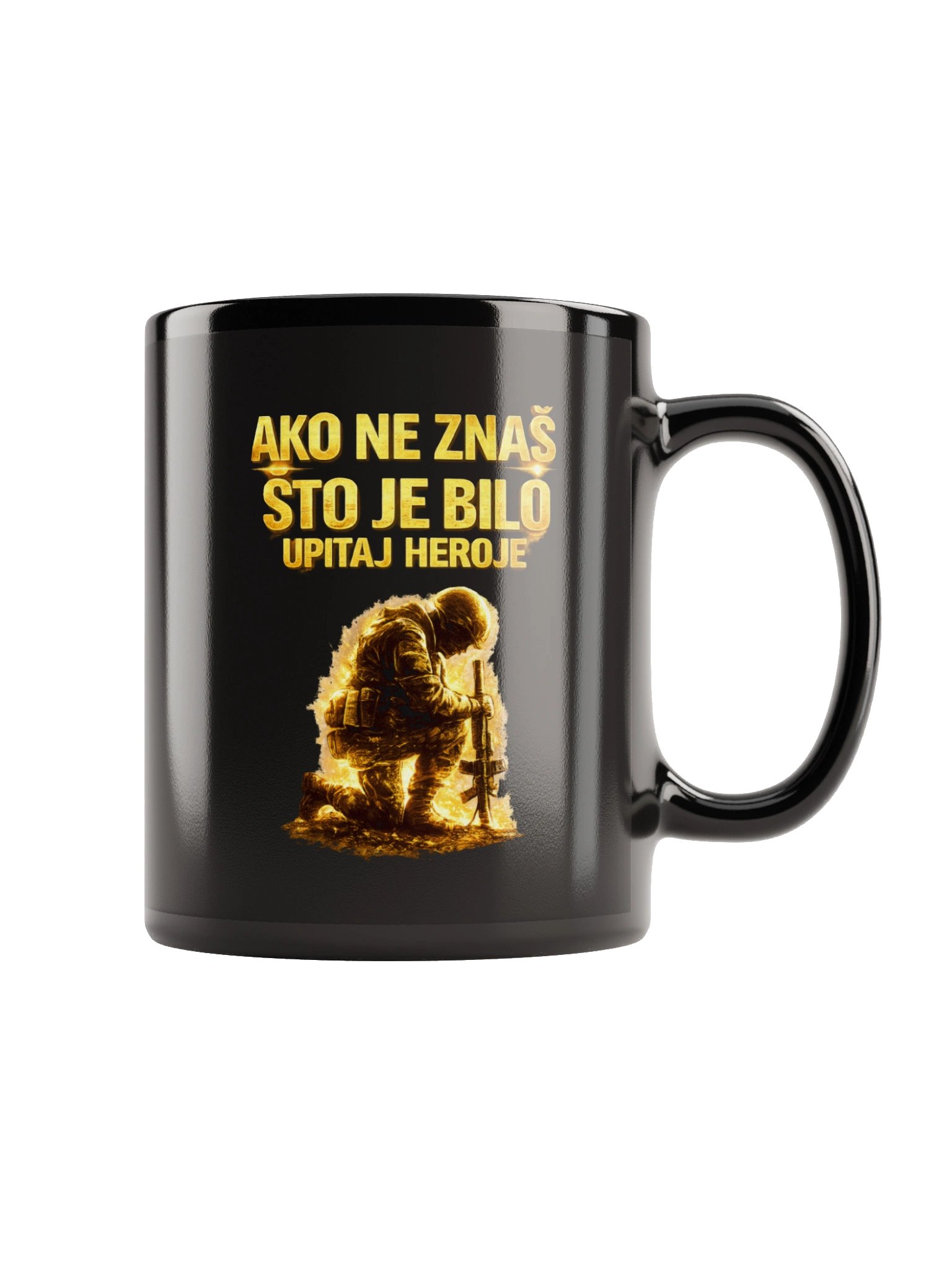 AKO NE ZNAŠ,UPITAJ HEROJE - VISOKO KVALITETNA ŠALICA product image (6)