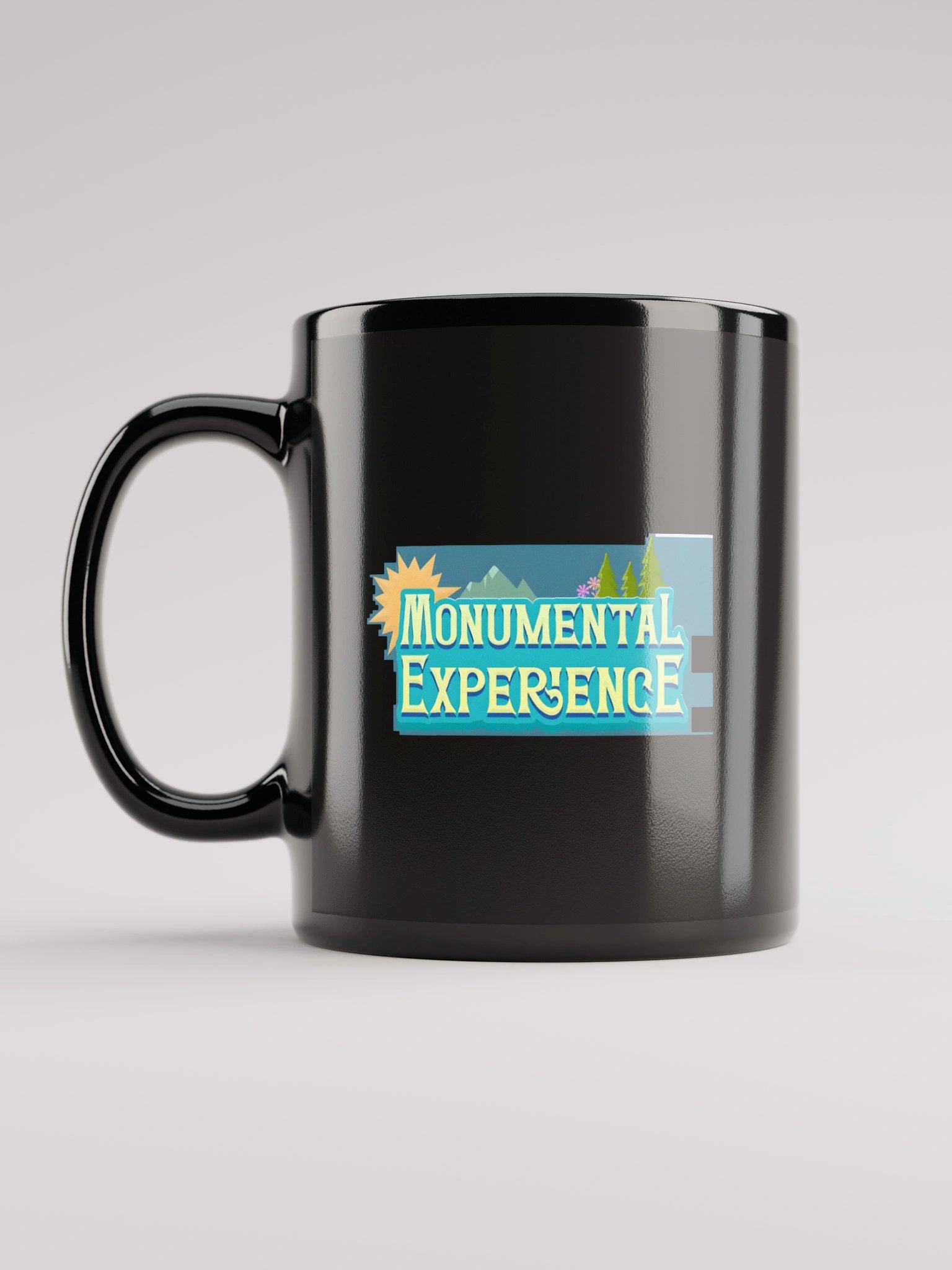 Monumental Experience Black Glossy Mug product image (1)