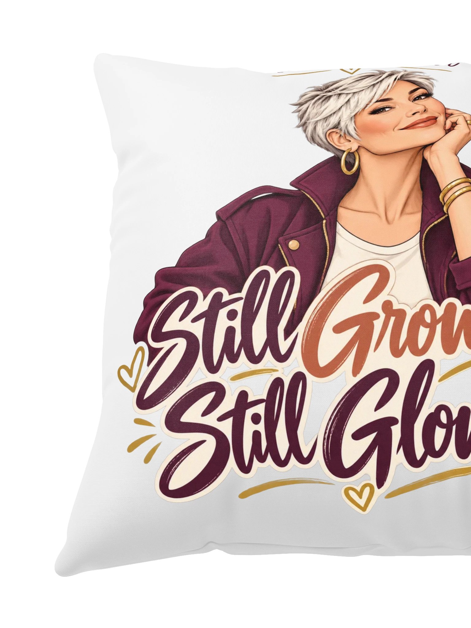 Still Growing, Still Glowing Pillow product image (3)
