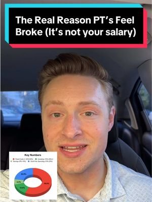 Most PTs feel broke because their fixed costs eat their entire paycheck. Keep fixed costs between 50–60% of take-home pay and you’ll finally have room to save, invest, and pay off debt. This is the rule I use inside my budget template (📲 link in bio) #physicaltherapy #ptstudent #budgeting #finance #studentloans