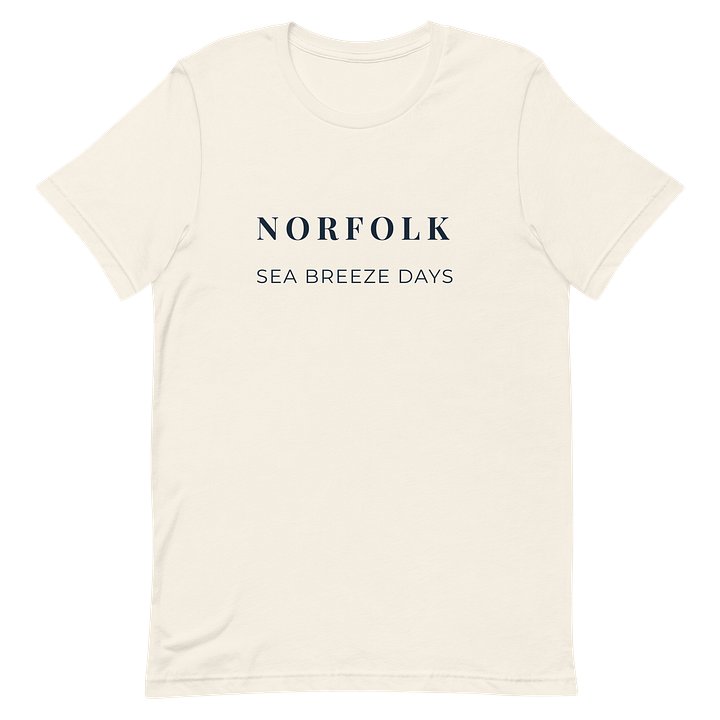 Norfolk Sea Breeze Days T-Shirt | Minimalist Norfolk Coastal Lifestyle Clothing product image (2)
