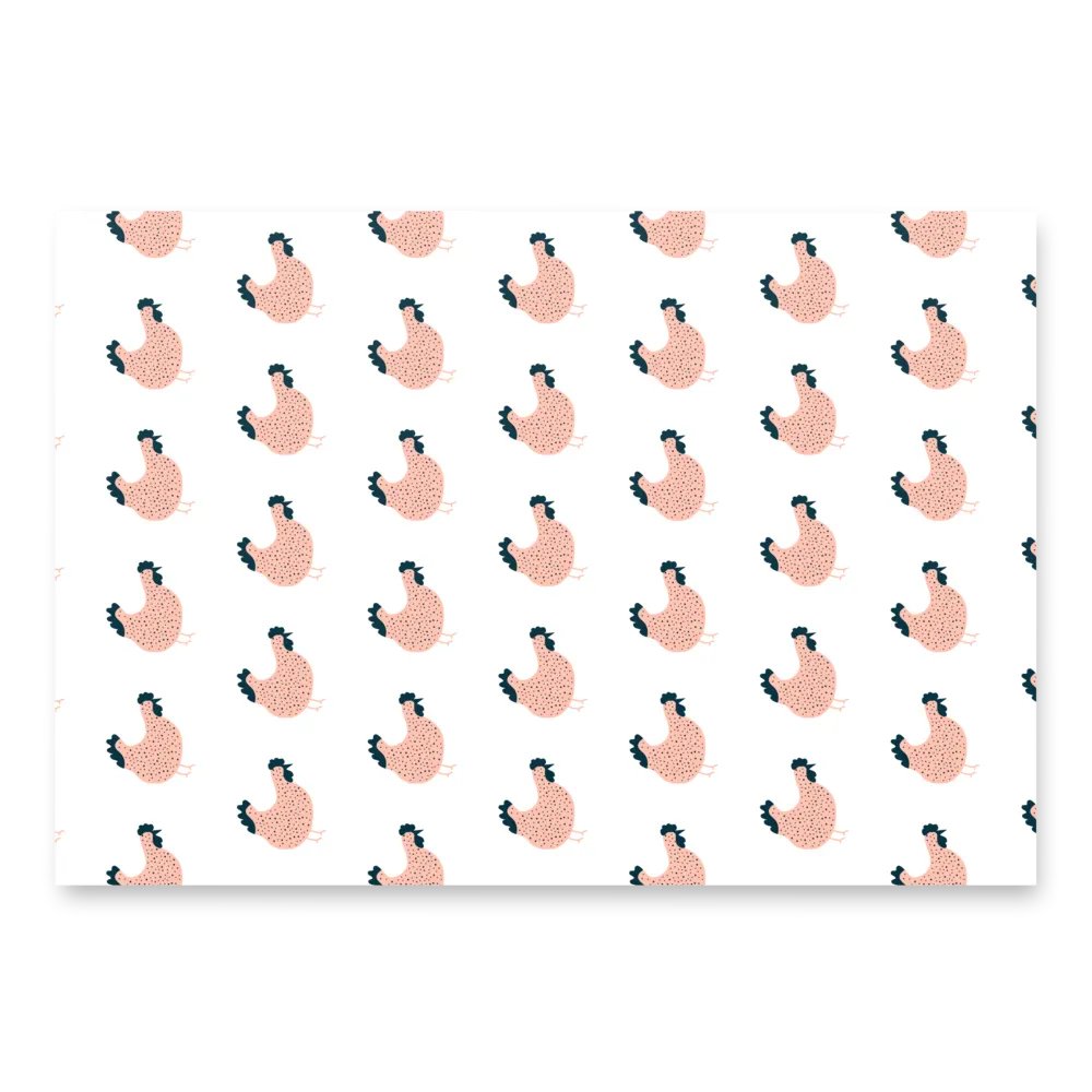 Pink Chicken Wrapping Paper product image (3)