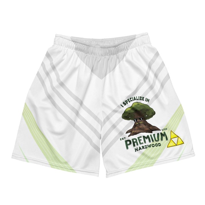 Premium Hardwood All-Over Print Recycled Unisex Mesh Shorts product image (2)