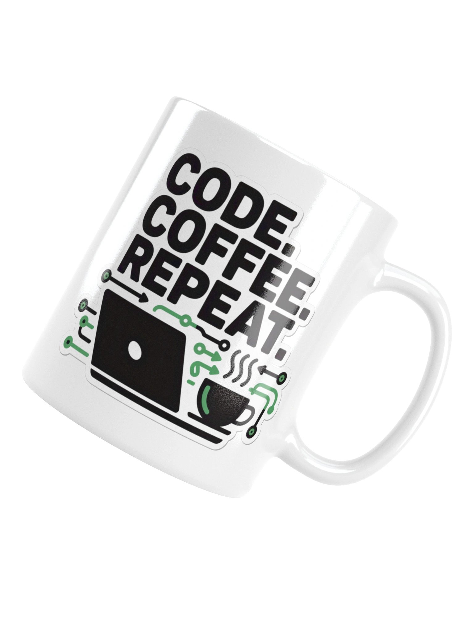 Code Coffee Repeat Programmer Mug – Developer’s Daily Routine product image (16)