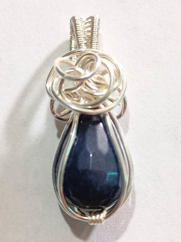 Artisan Sugilite Set | Silver-Toned Pendant & Earrings | Night’s Plutonian Shore product image (2)