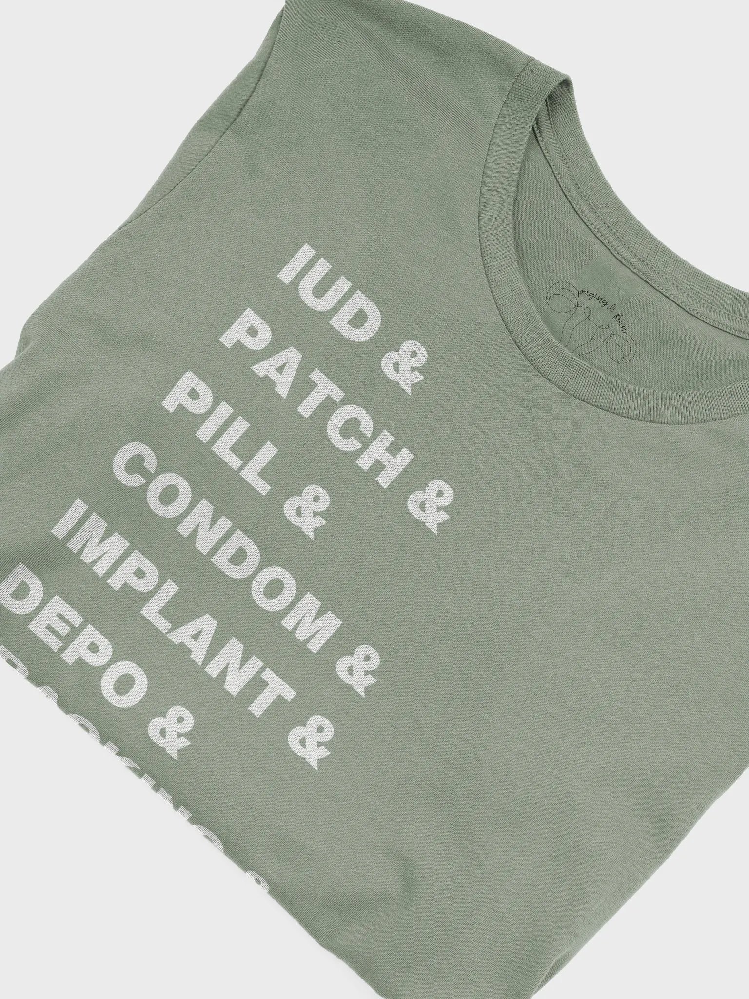 birth control & (short tee with light font) product image (45)