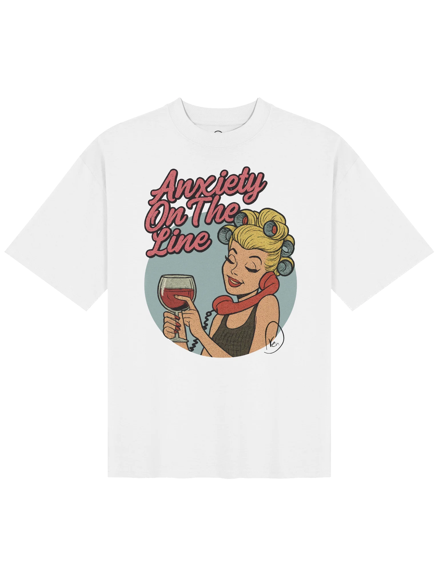 Anxiety On The Line Oversized Tee product image (1)