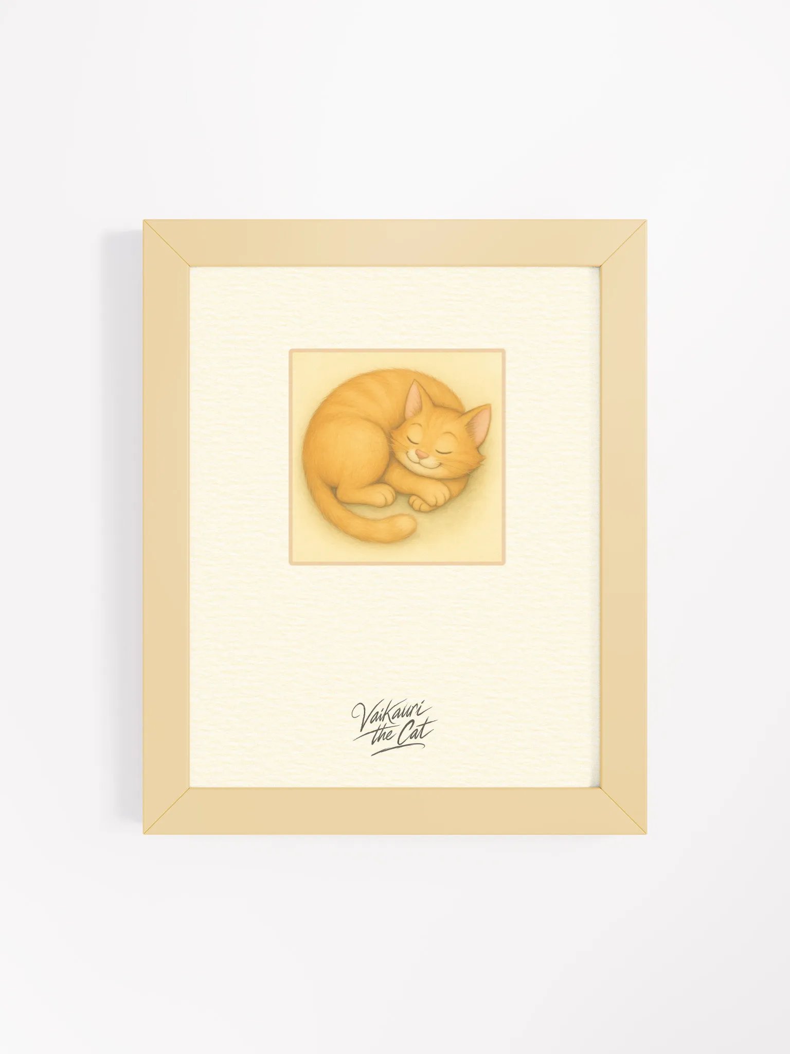 Vaikauri the Cat Framed Matte Artprint product image (8)