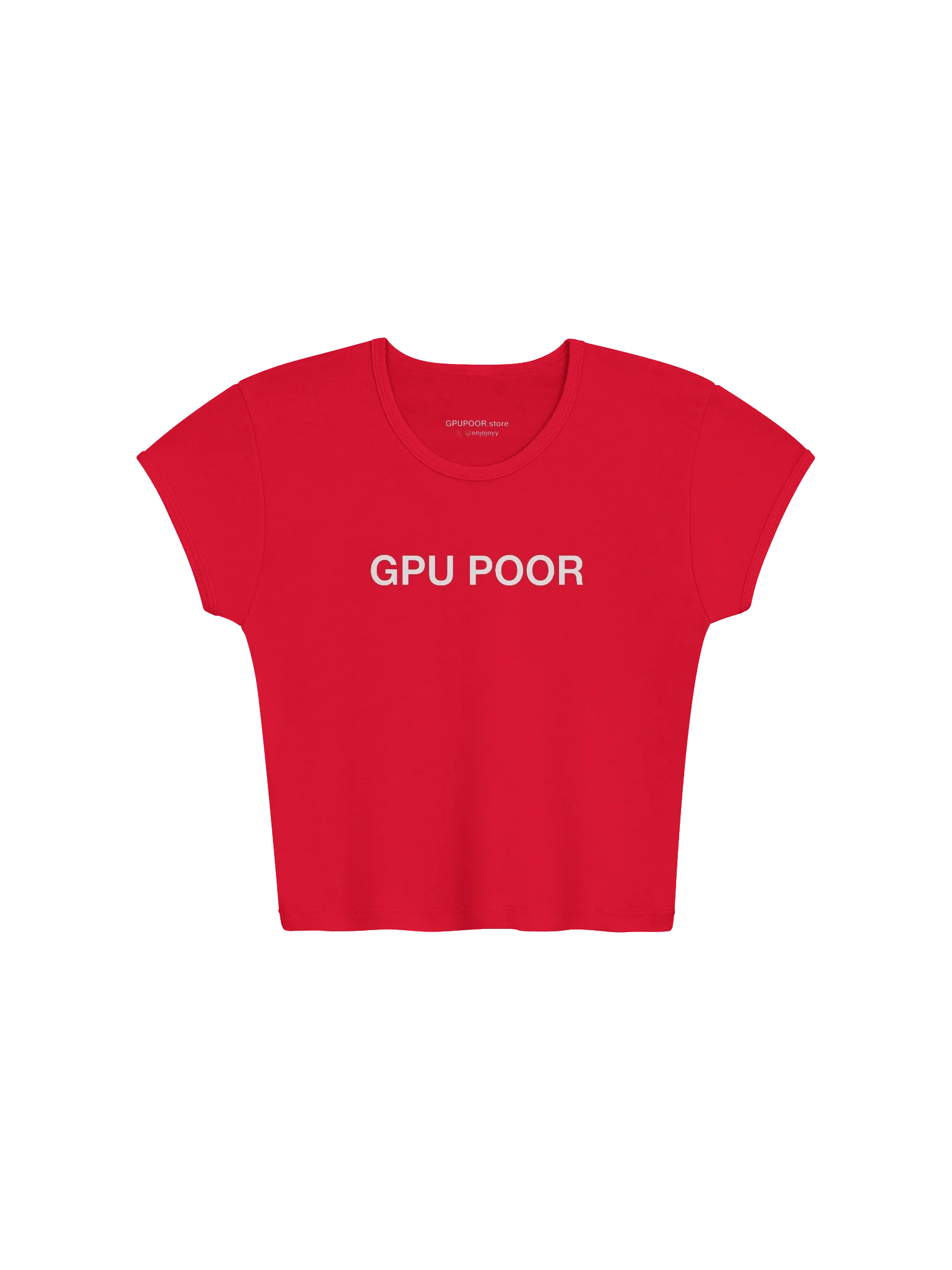 GPU POOR crop top, view 1