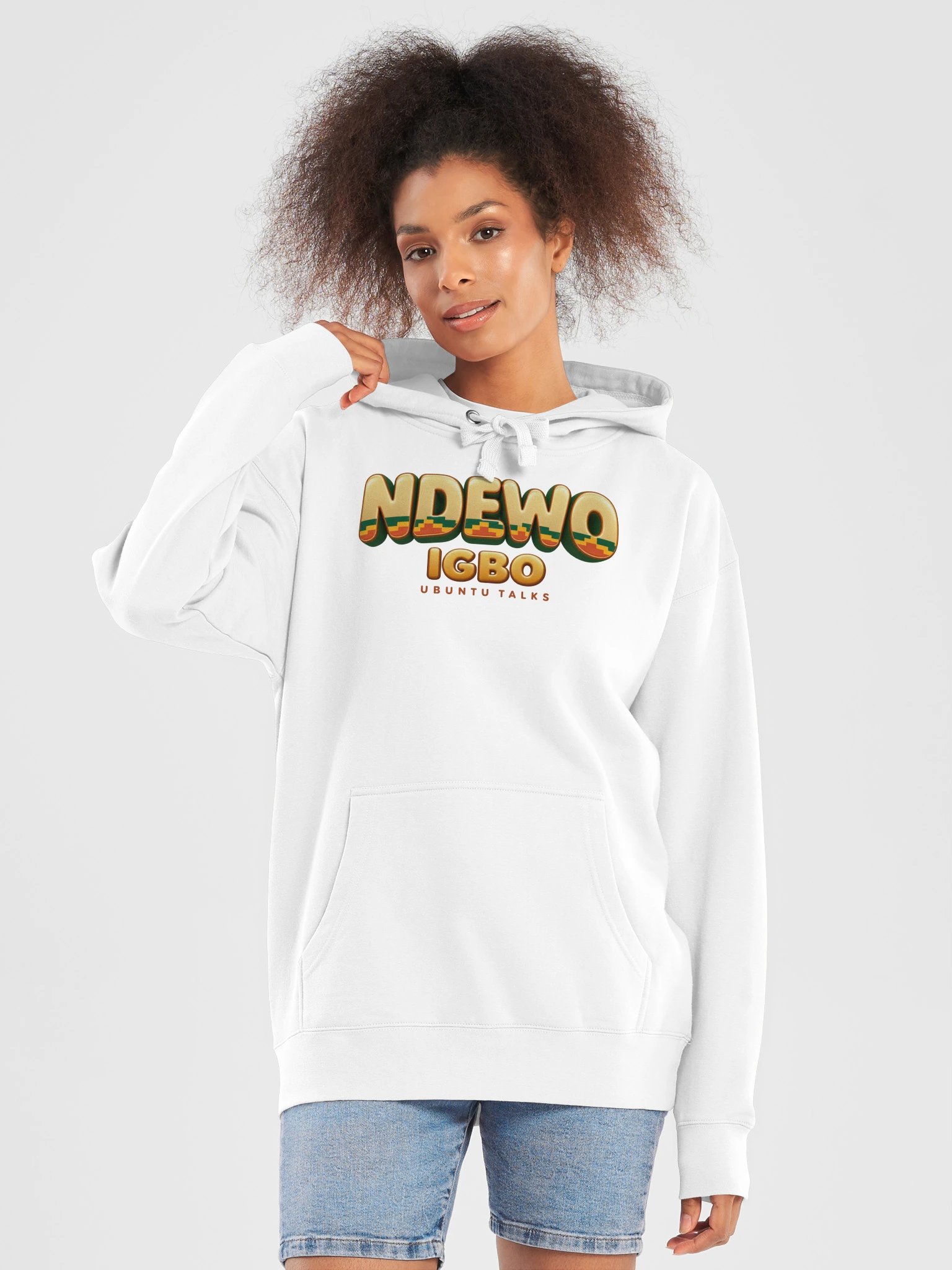 Ubuntu Talks Heritage — NDEWO | Igbo Premium Hoodie product image (9)
