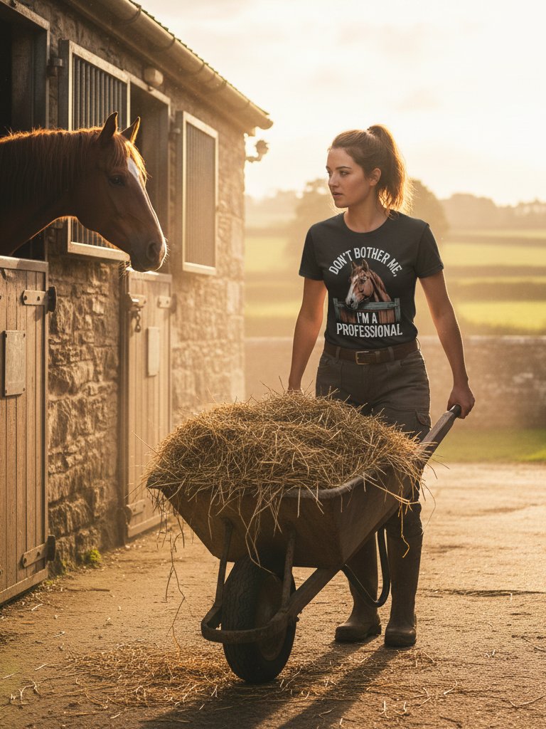 Professional Horse Handler Tee - Equestrian Work Mode product image (1)