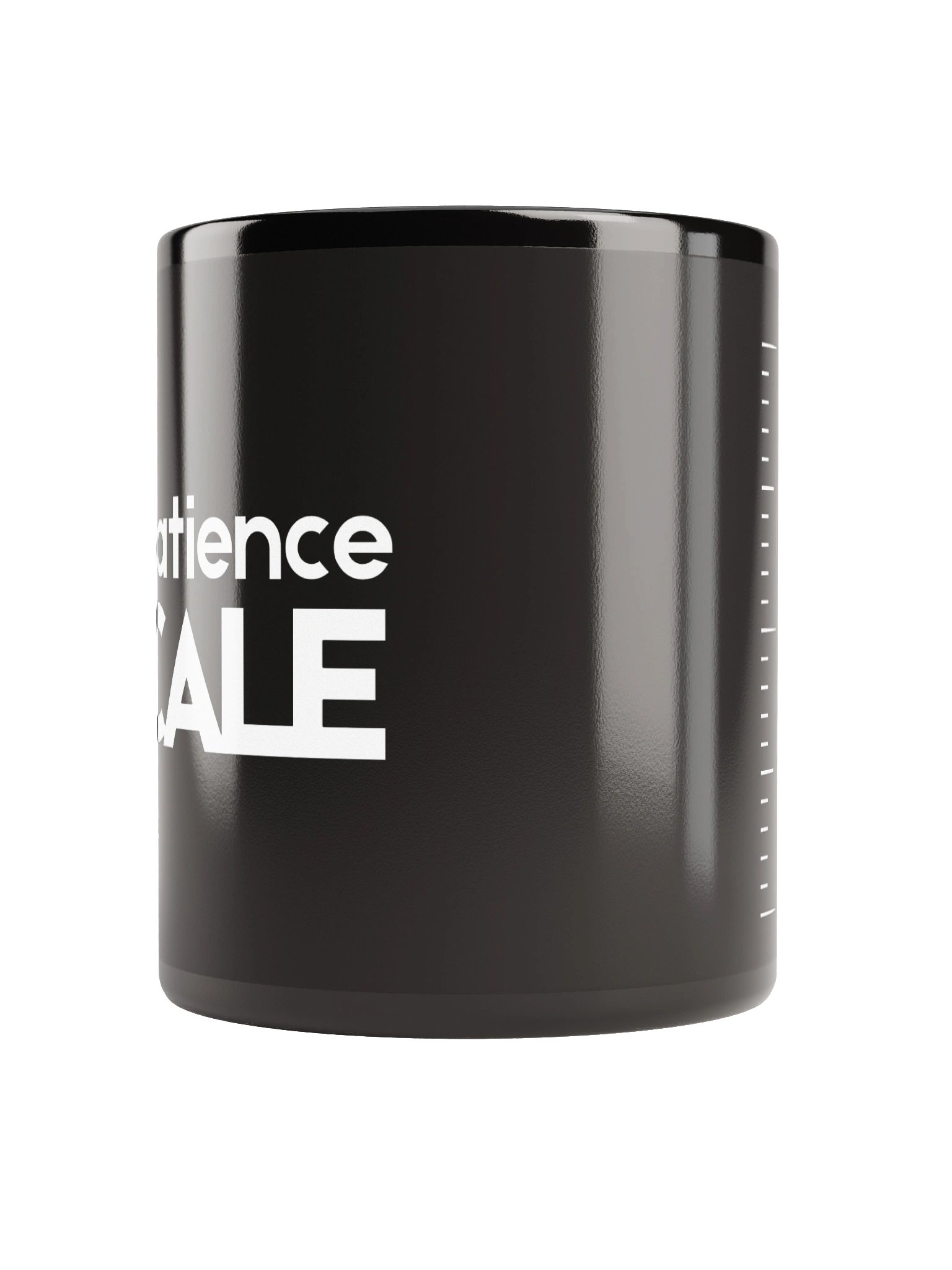 Patience Scale Mug - Minimalist Teacher Humour - Classroom Gift product image (2)