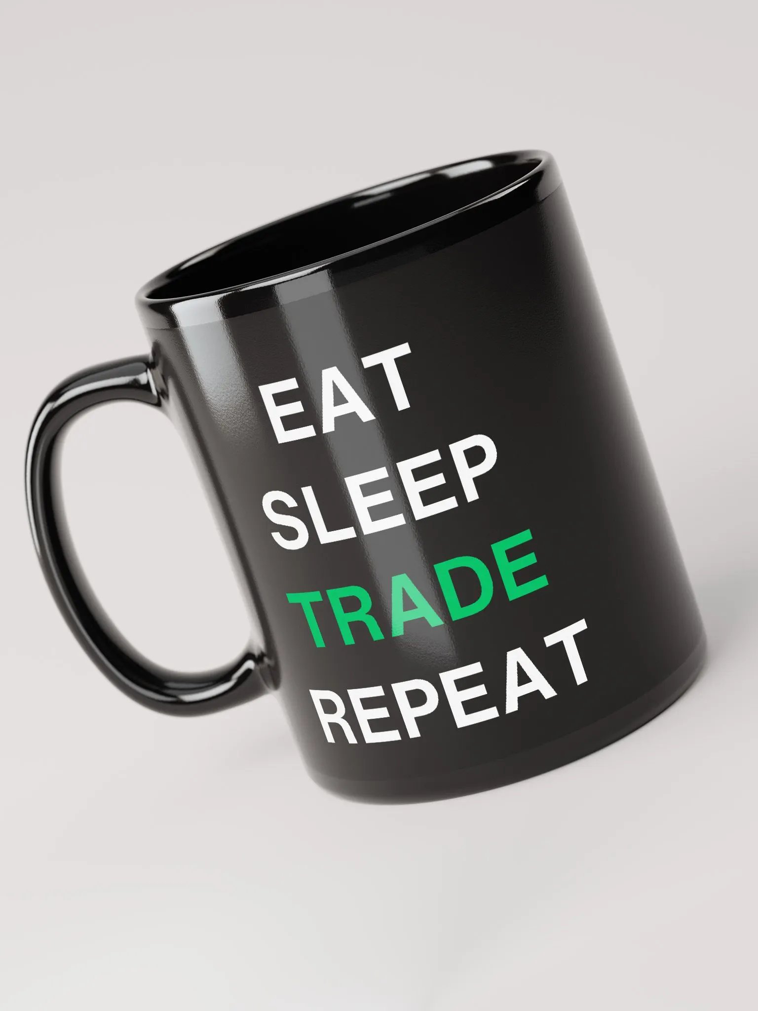 Eat, Sleep, Trade, Repeat Distorted Mug product image (3)