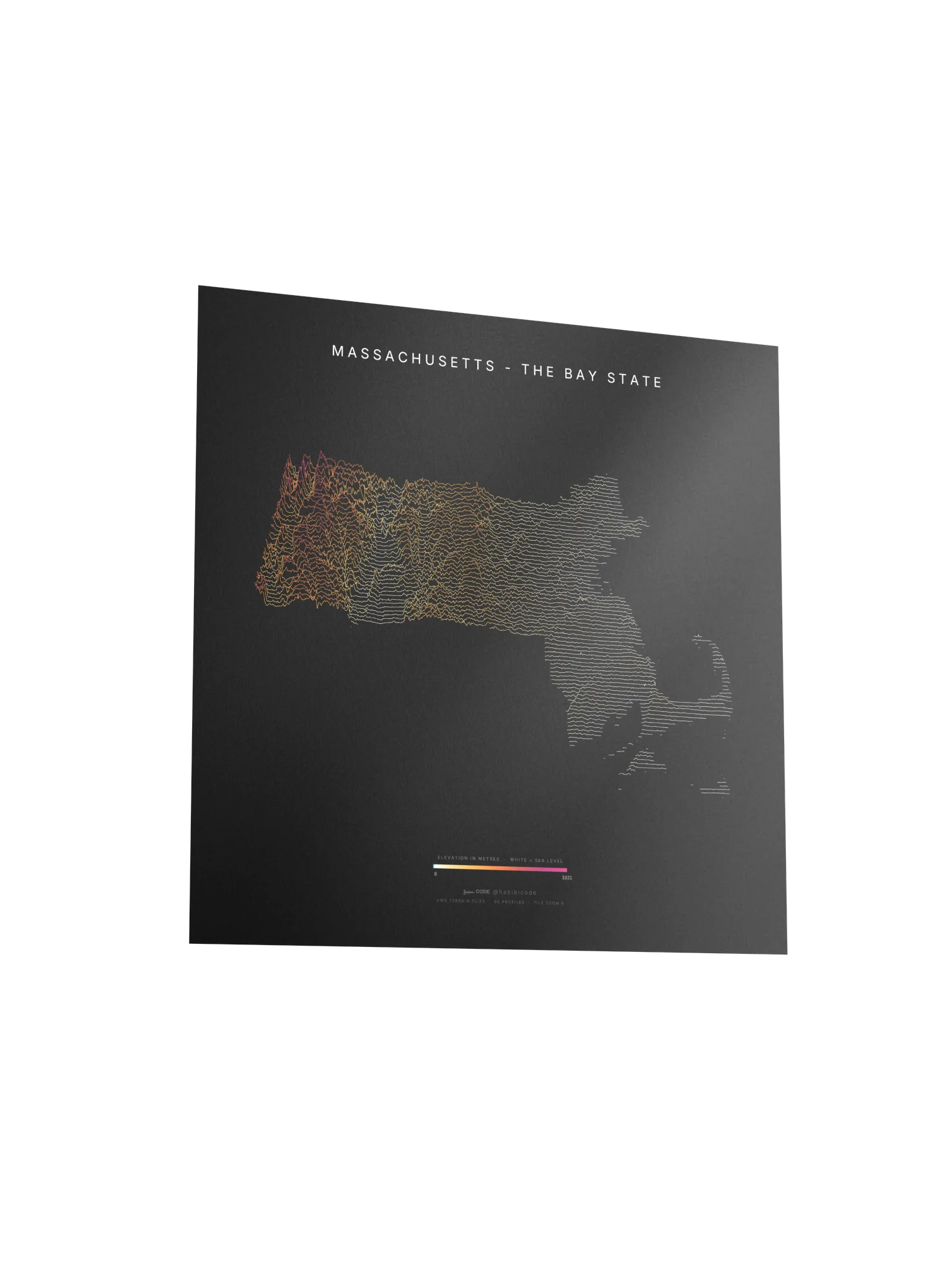 Ridgeline Poster - Massachusetts product image (3)