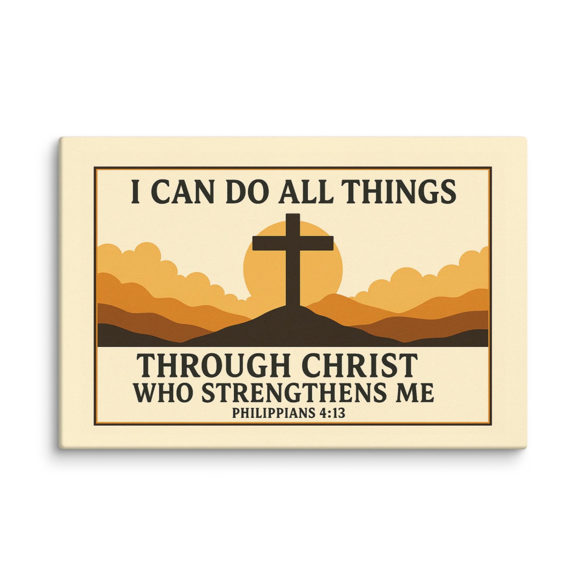 Philippians 4:13 Wall Art – I Can Do All Things Through Christ | Christian Motivational Decor product image (1)