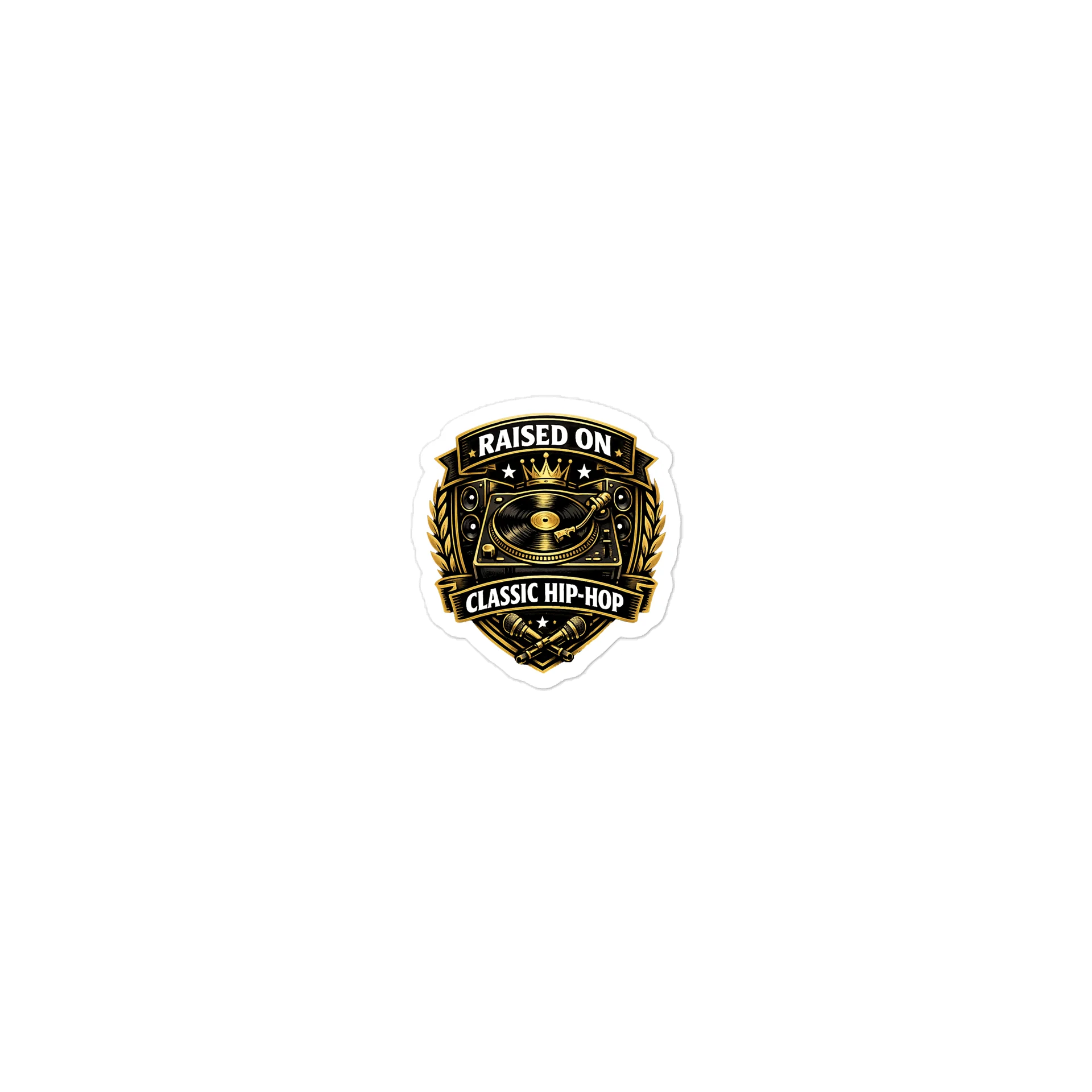 RAISED ON HIP HOP STICKER product image (1)
