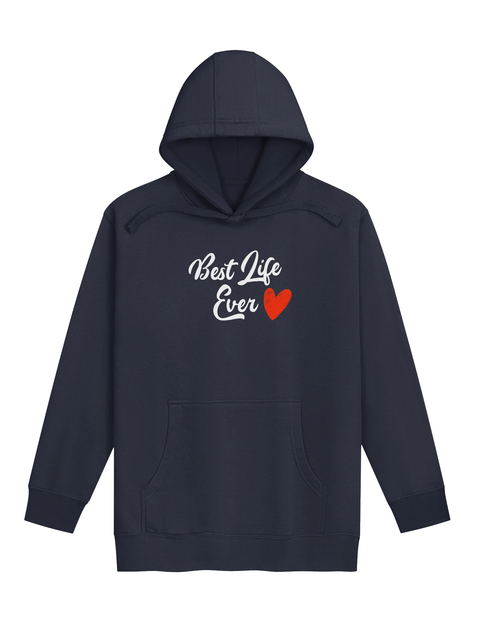 Best Life Ever Red Heart Unisex Hoodie product image (5)