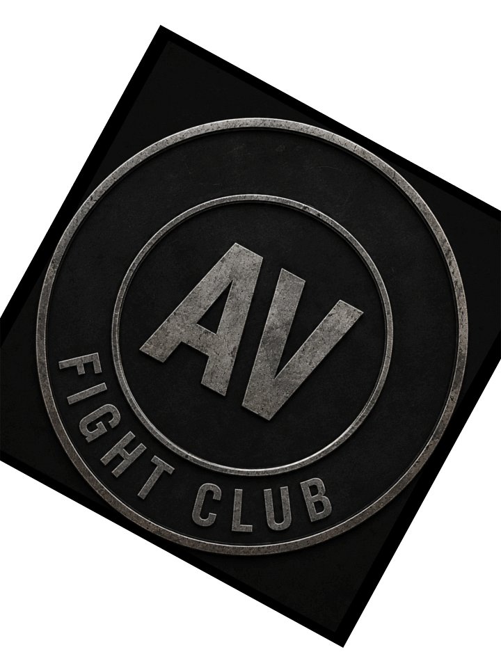 AV FIGHT CLUB LOGO STICKER (ROUND) product image (2)