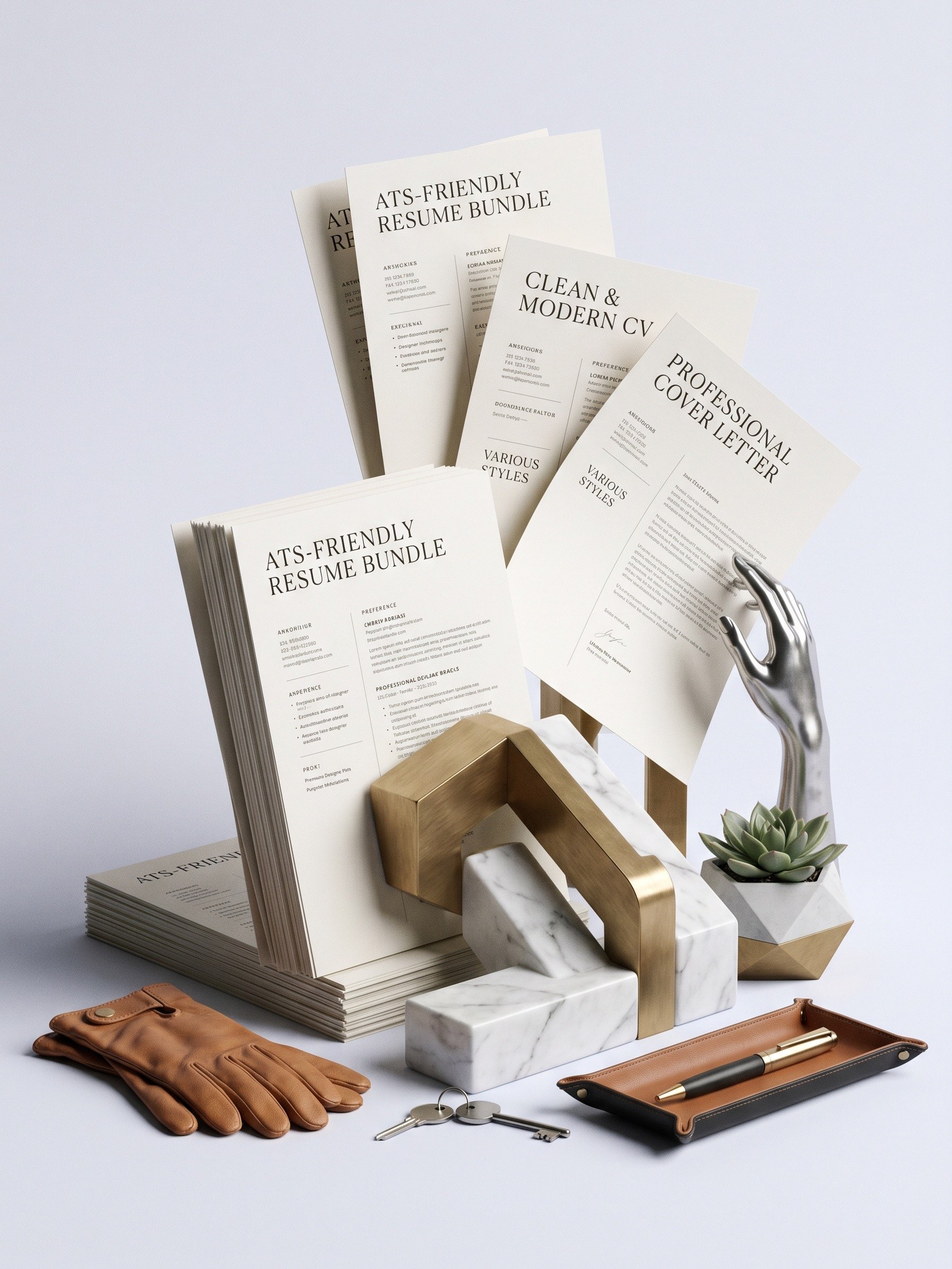 ATS Resume Templates Bundle | 50+ Professional Resumes, CV, Cover Letters & References product image (3)