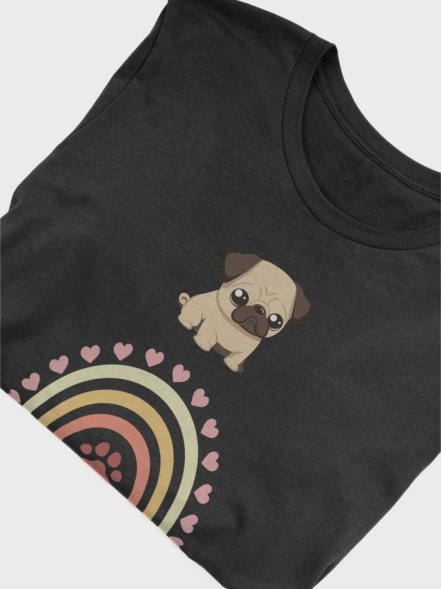 Rainbow Pug Dog Mom T-Shirt product image (30)