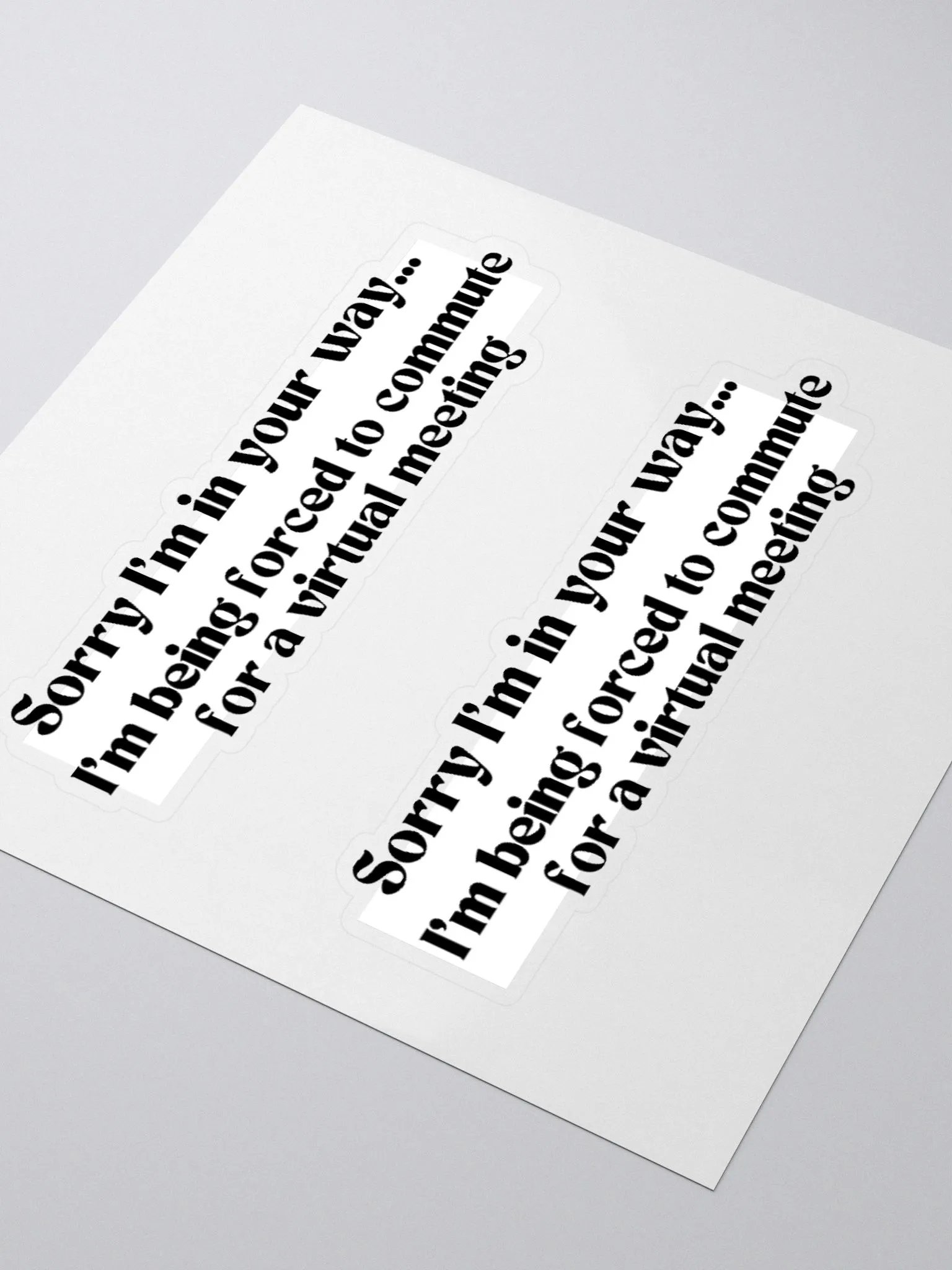 2 Stickers- Sorry I'm Commuting product image (8)