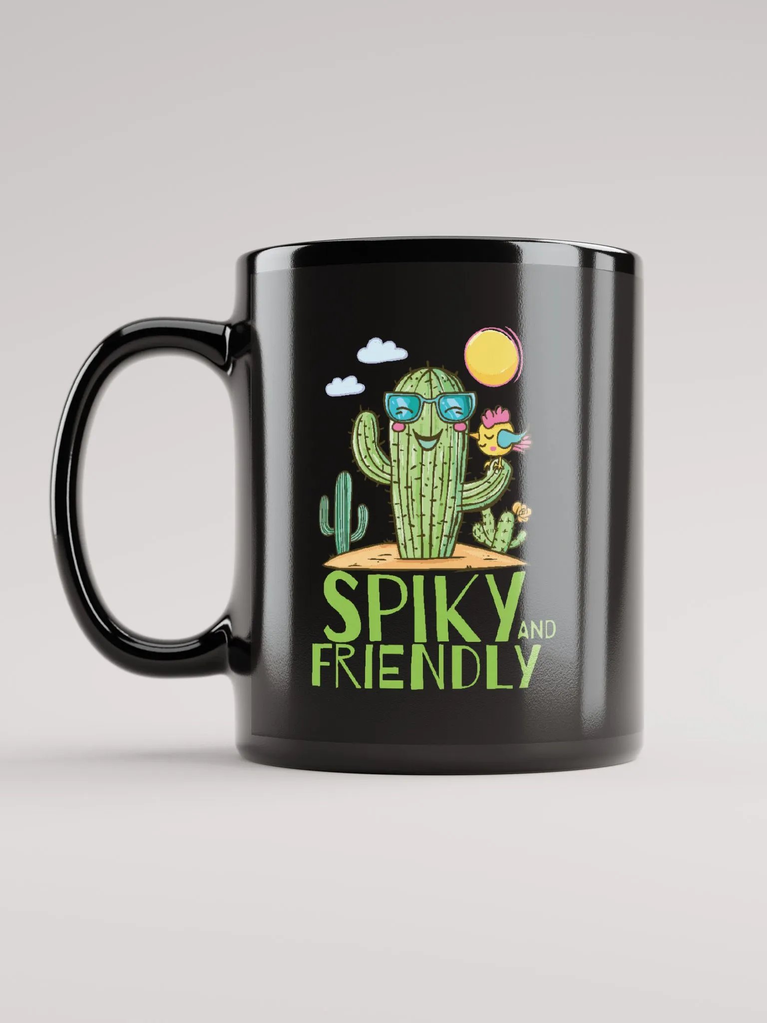 Spiky And Friendly | Black Mug product image (11)