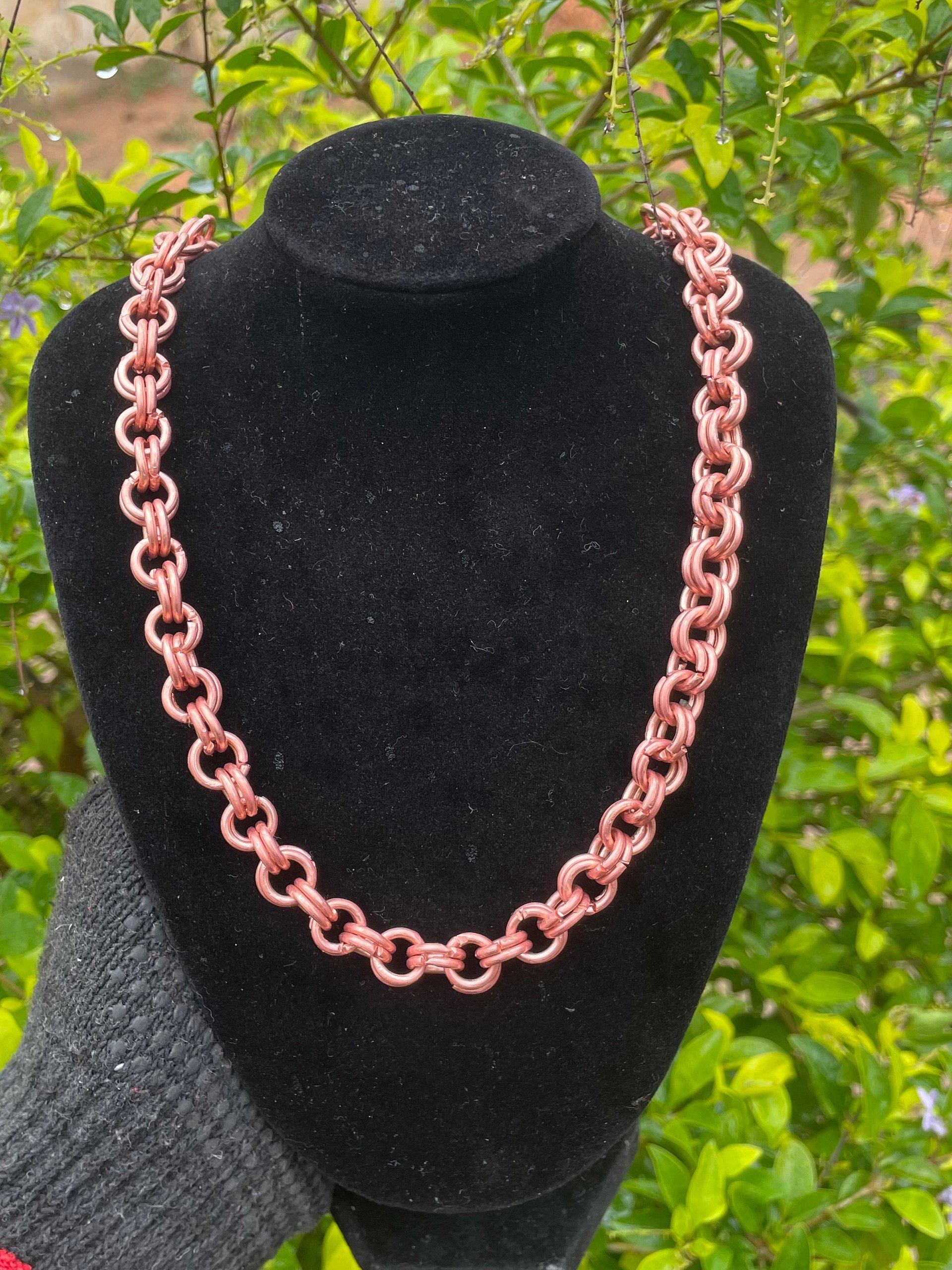 Pure Copper chain link necklace product image (2)